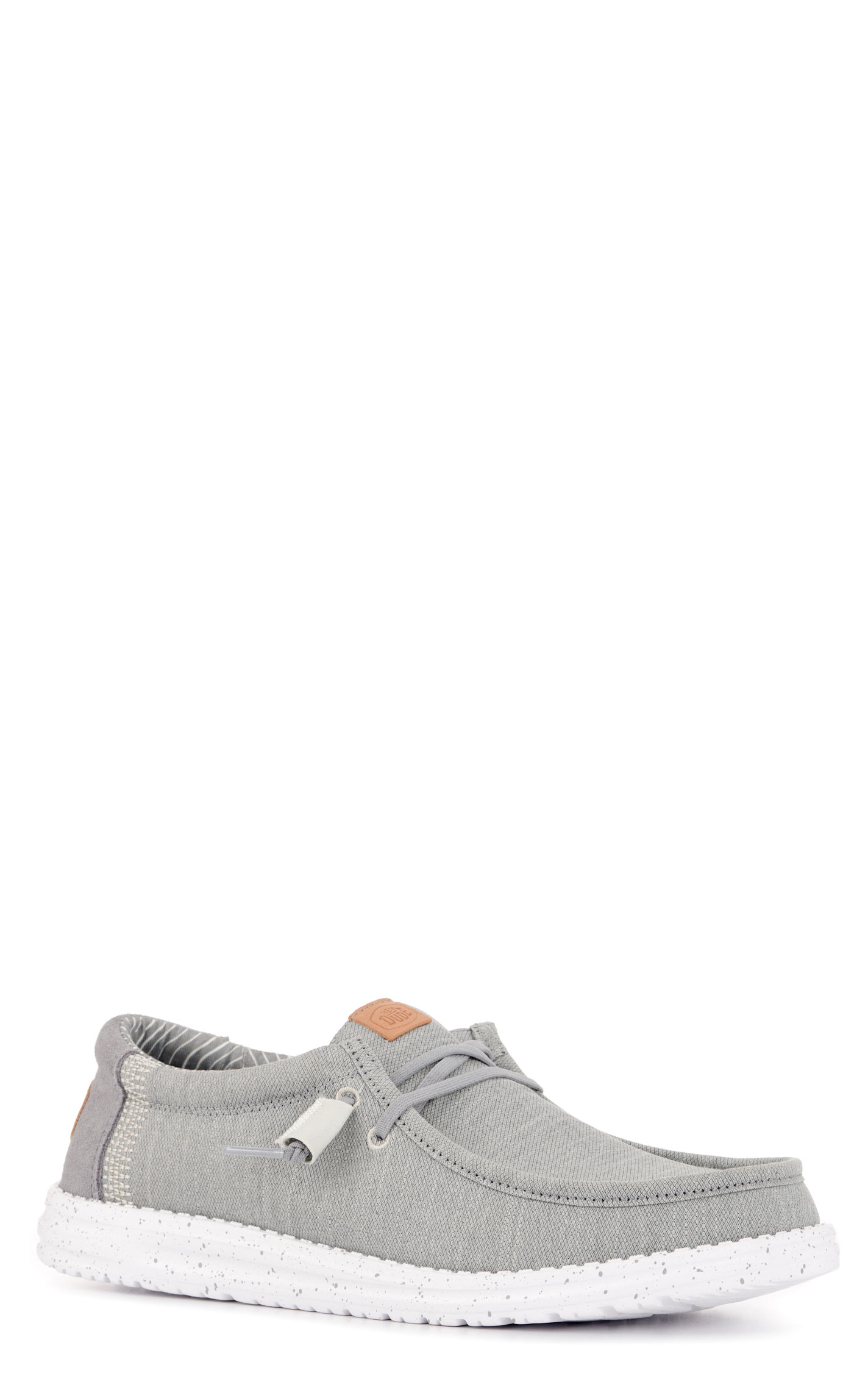 Hey Dude Men's Wally Elevated Gray Lace Up Casual Shoes - Image 1