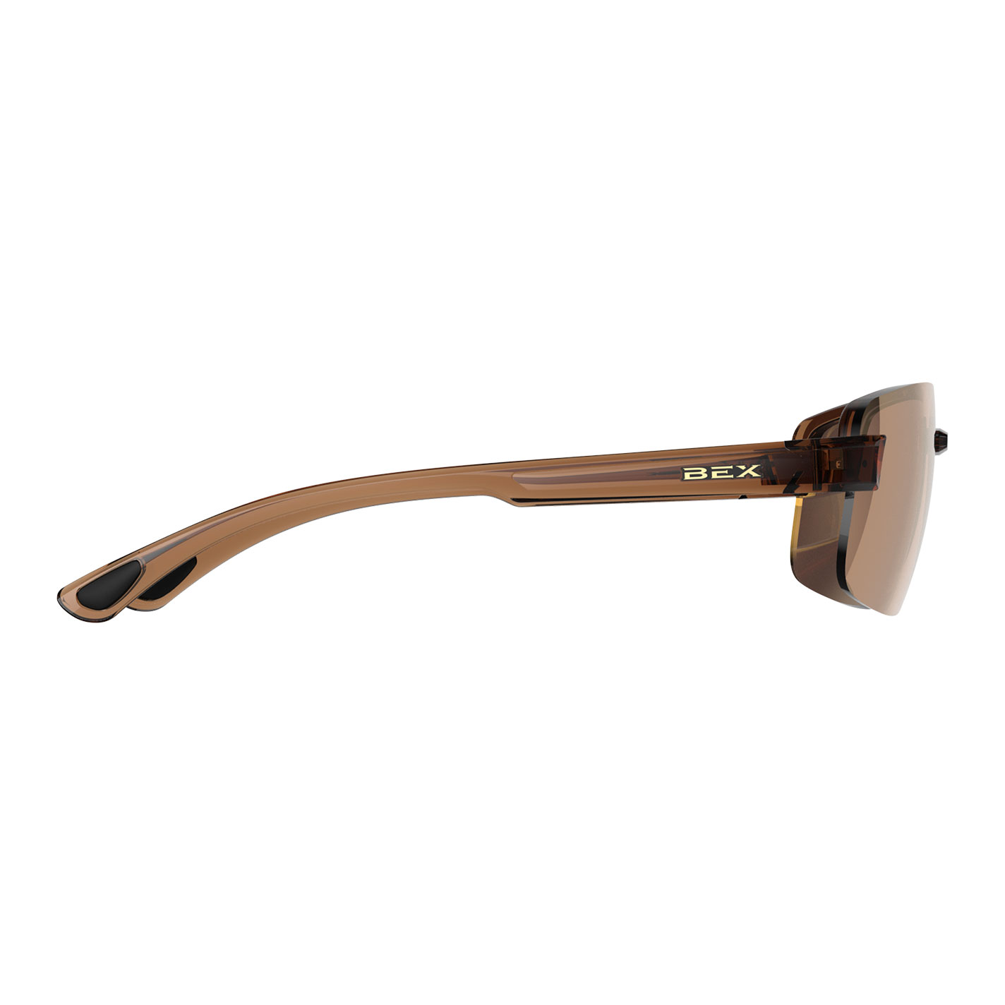 Bex Harris Clear Brown & Gold Sunglasses - Image 1