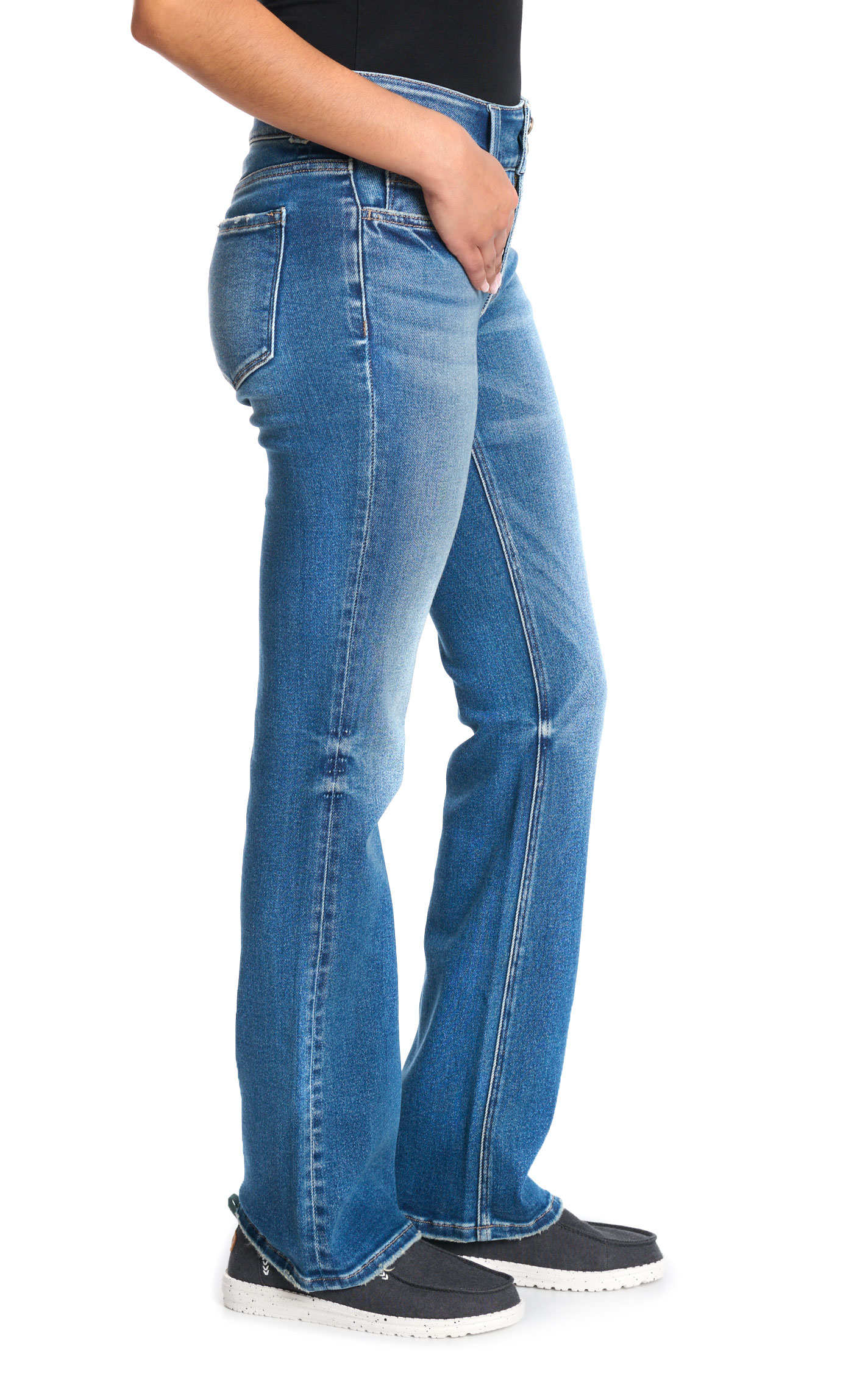 Vervet Women's Miranda Medium Wash Boot Cut Jeans - Image 1