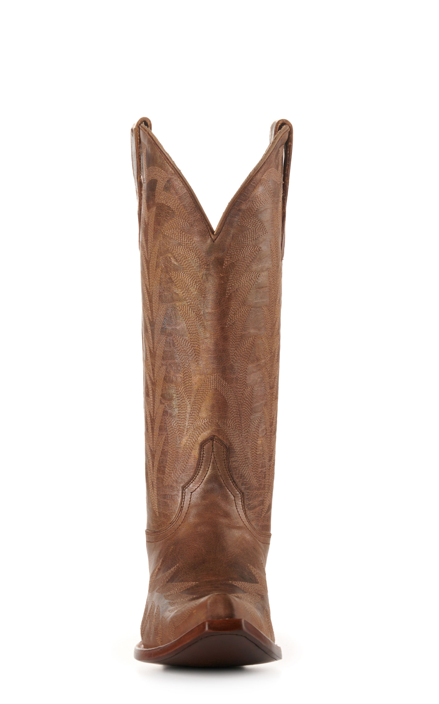 JRC & Sons Women’s McClain Petrol Metallic Leather Snip Toe Tall Cowboy Boots - Image 1