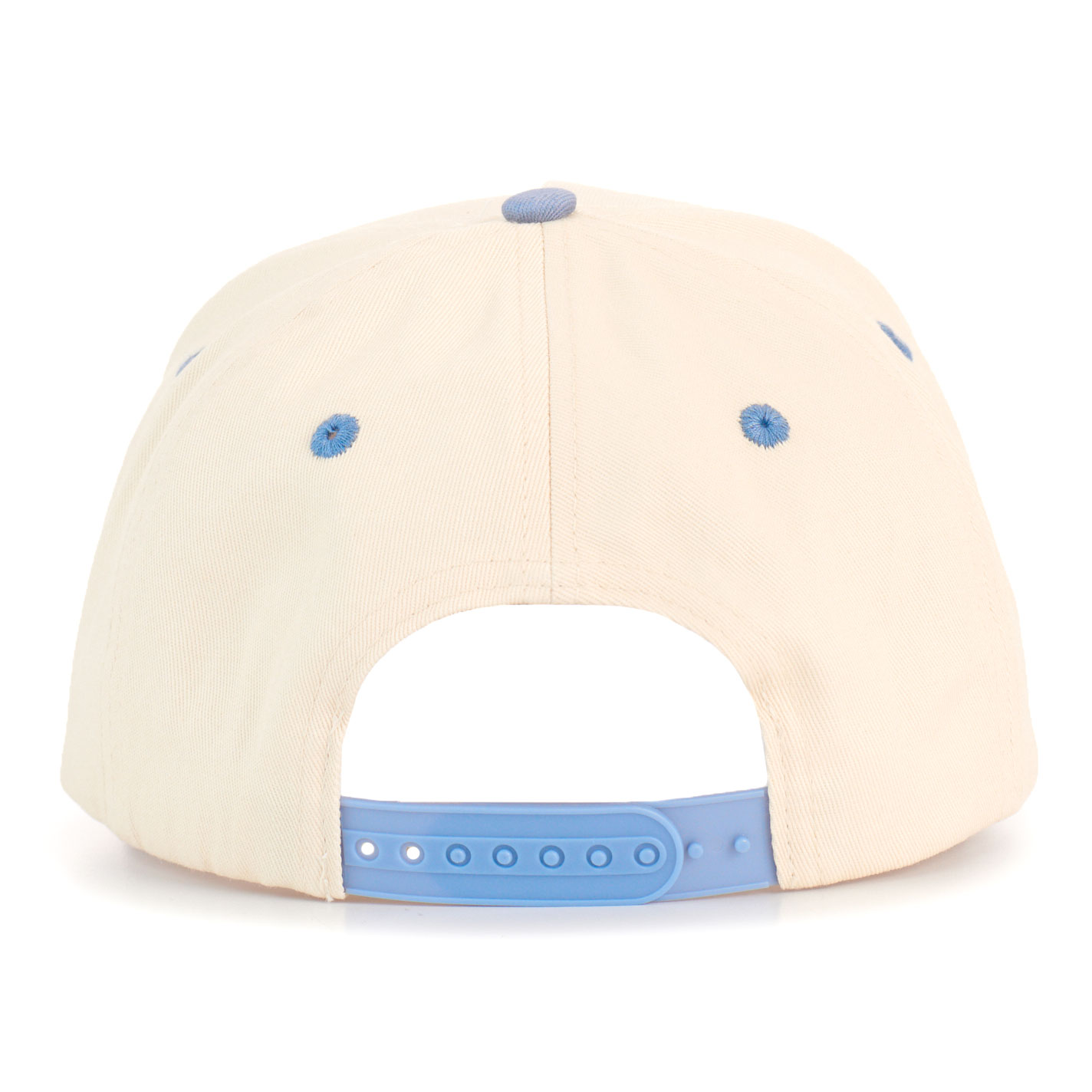 Classic Cowboy True Blue Cream & Blue Embroidered Logo Cap - Image 1