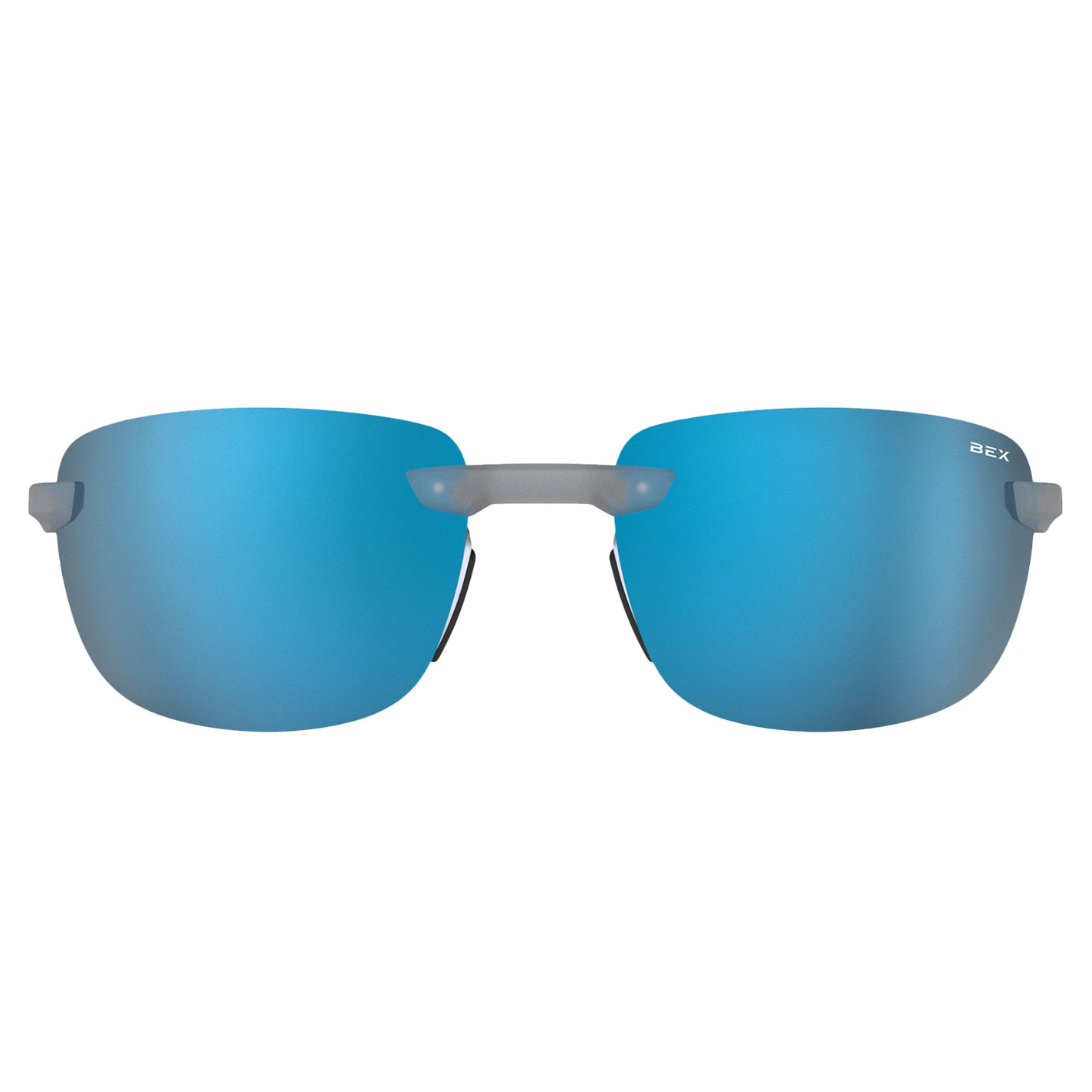 BEX Ripley Silver & Sienna Blue Sunglasses - Image 1