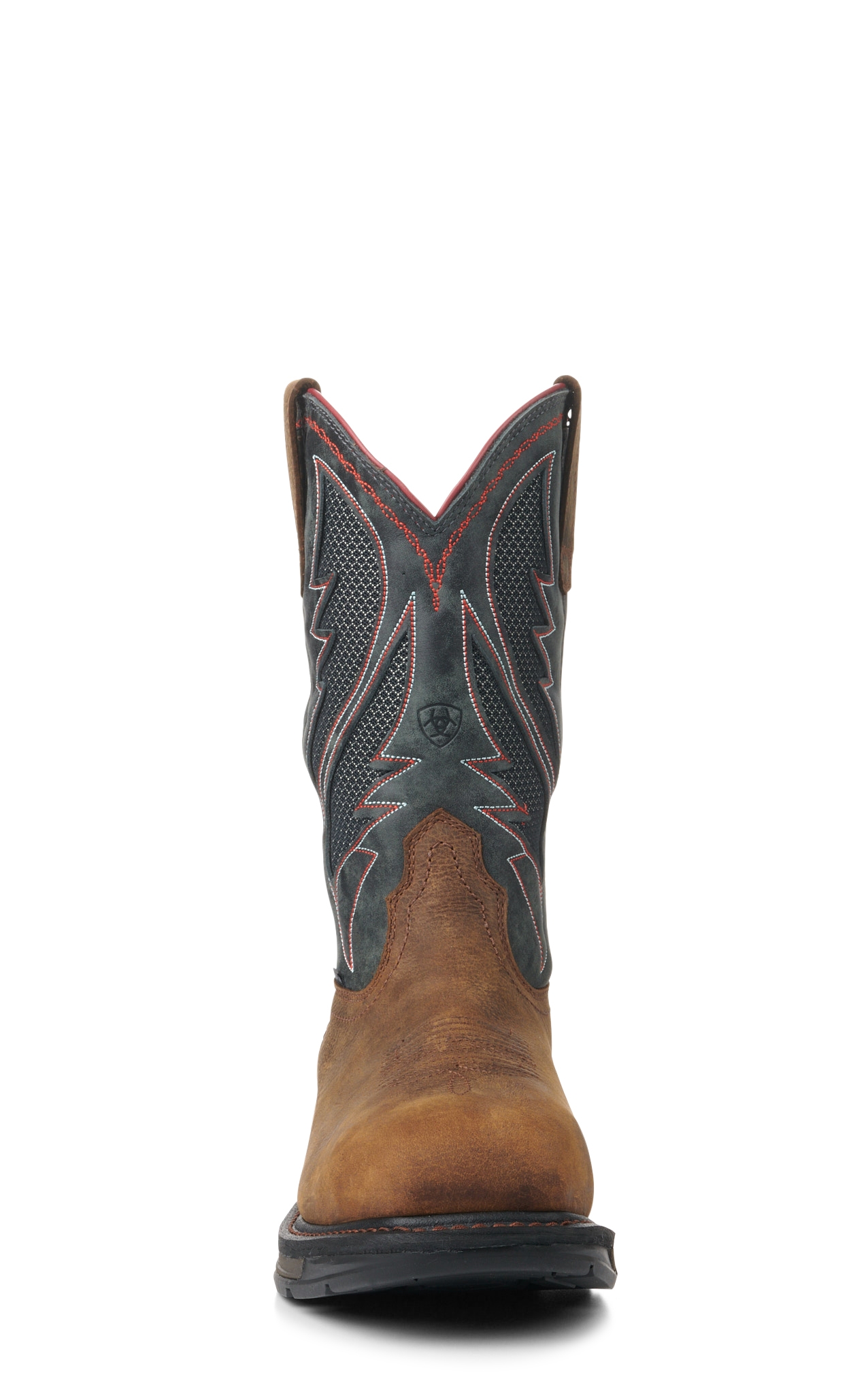 Ariat Men's WorkHog XT Rye Brown and Storm VentTEK Waterproof Square Carbon Toe Work Boot - Image 1