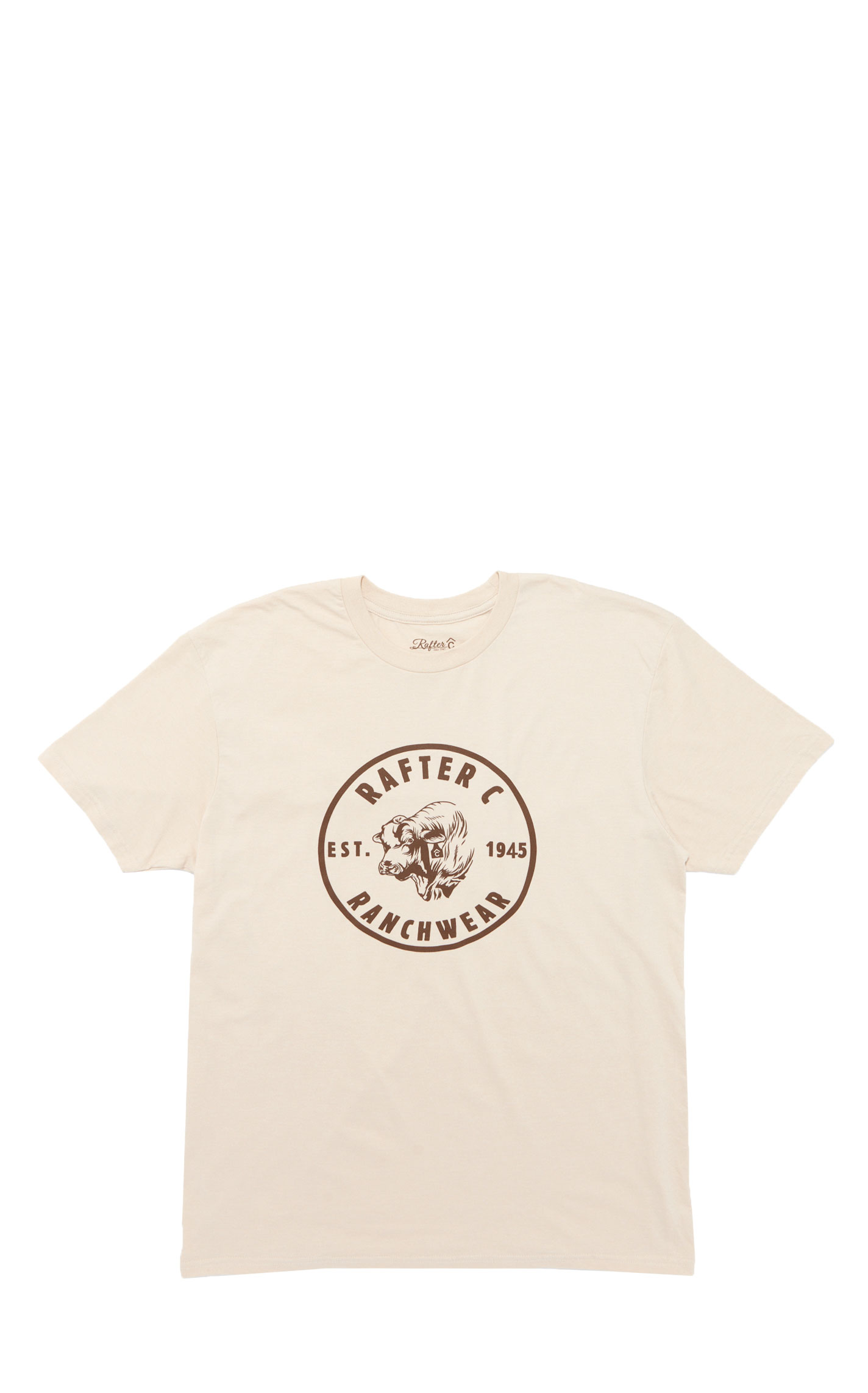 Rafter C Men's Heather Bone Ranch Graphic T-Shirt - Image 1
