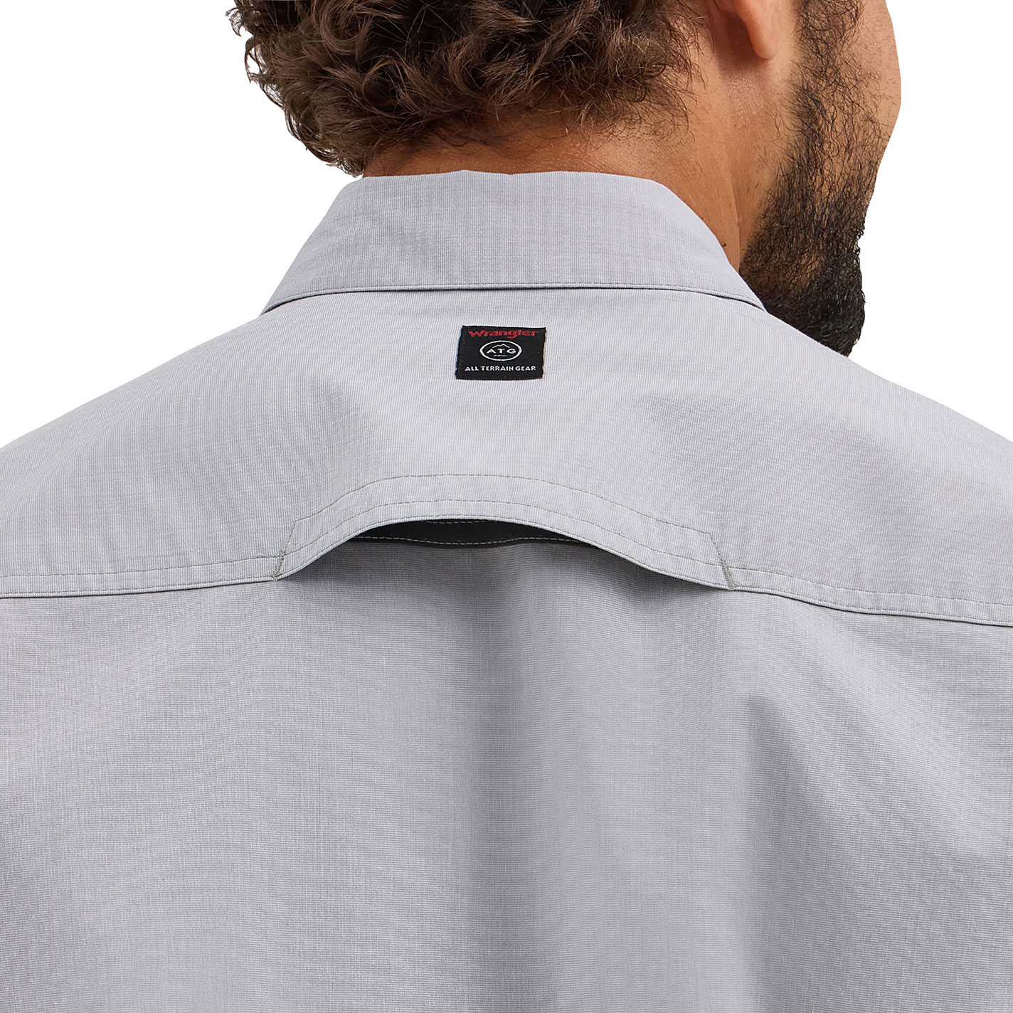 Wrangler ATG Men's Gray Western Shirt - Image 1
