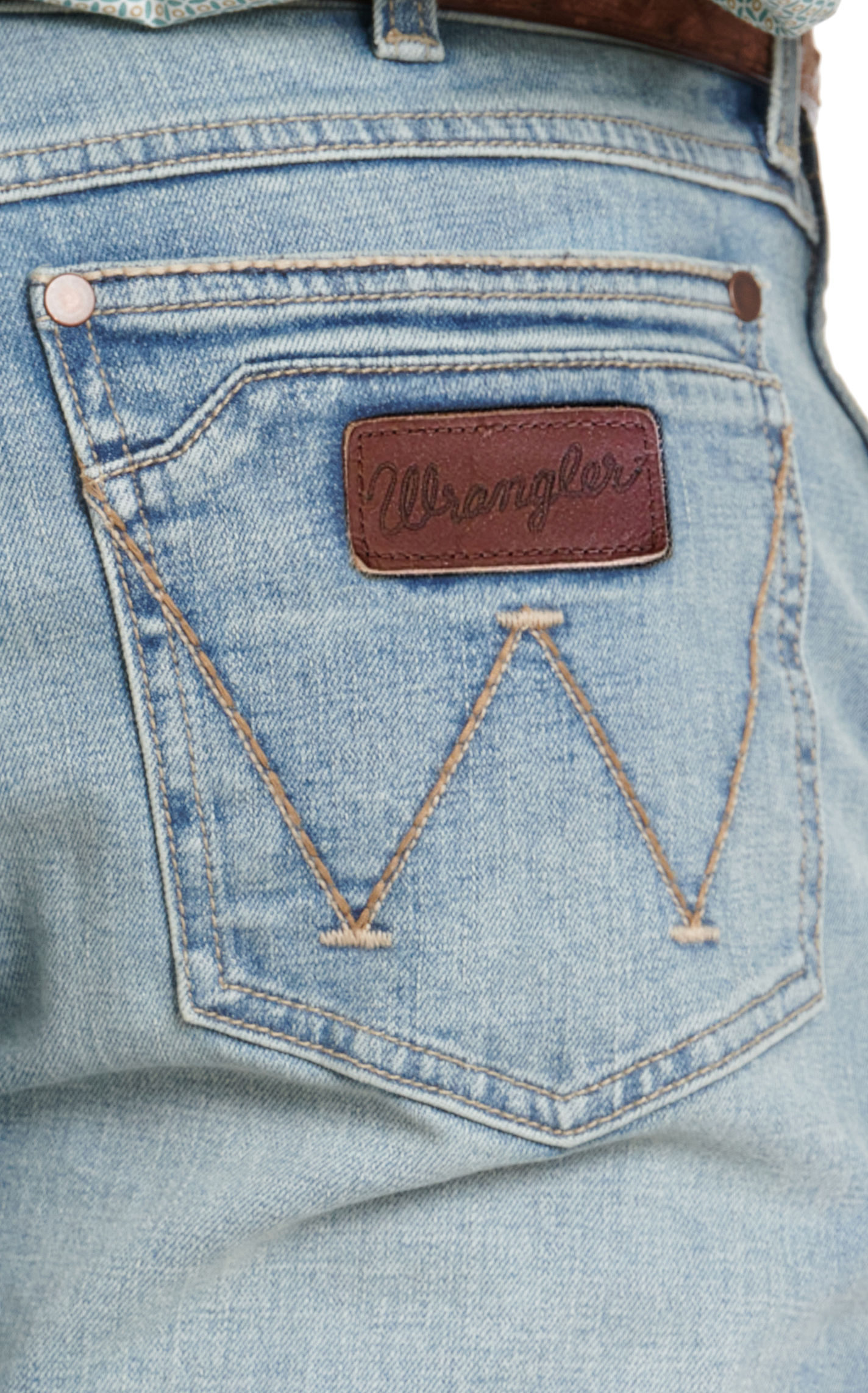 Wrangler Retro Men's WRT20 Light Wash Skyway Relaxed Boot Cut Jeans - Big & Tall Sizes - Image 1