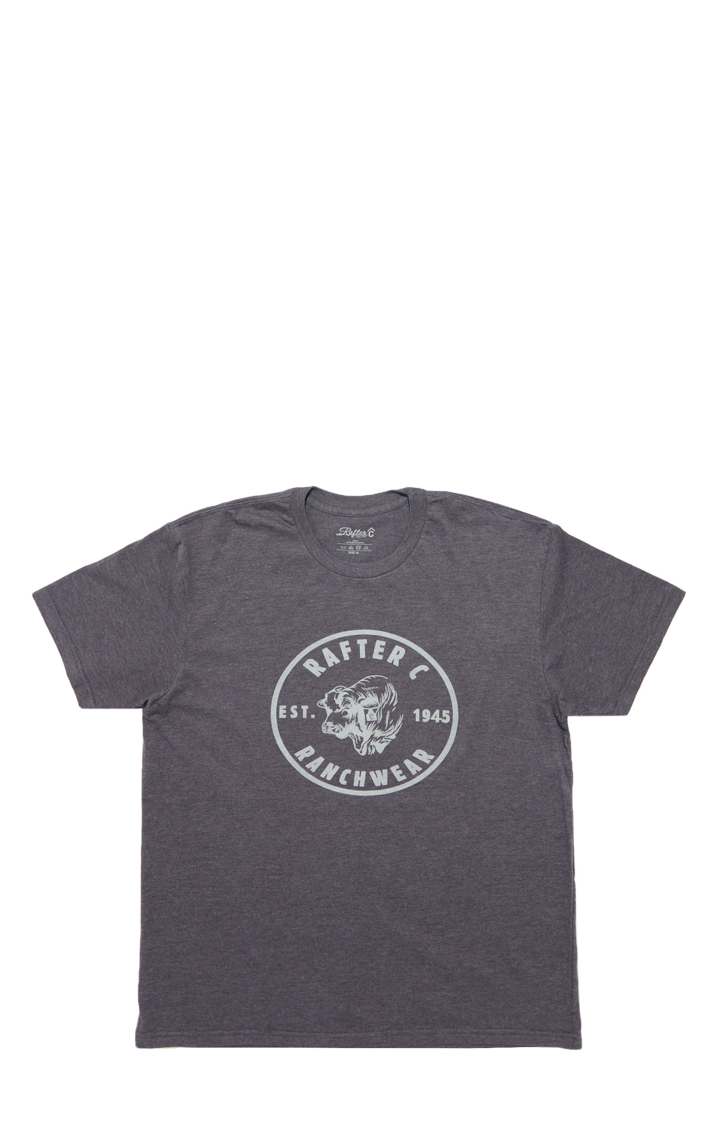 Rafter C Men's Black Ranch Graphic T-Shirt - Image 1