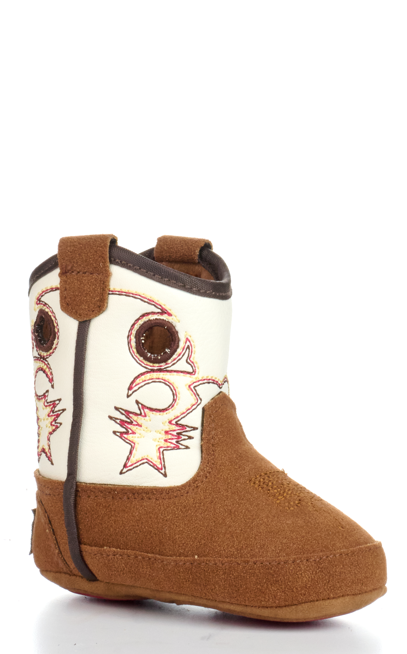 Twister Infant Baby Bucker Trey Tan and White Cowboy Boots - Image 1