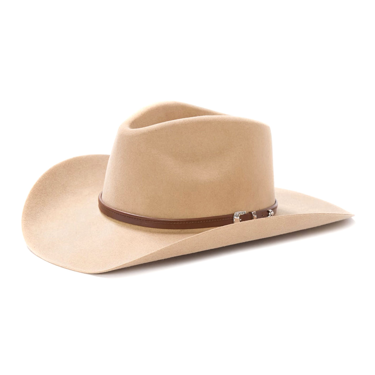 Stetson 4X Seneca Silver Sand Buffalo Collection Felt Cowboy Hat - Image 1