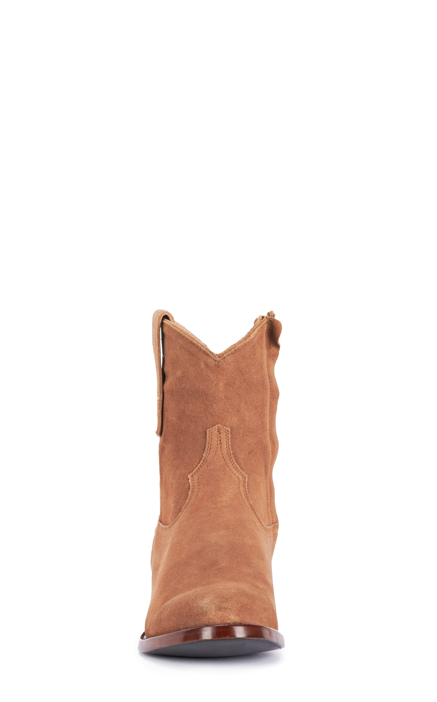 JRC & Sons Men's Winston Water-Resistant Suede Roper Toe Zip Cowboy Boot in Sand - Image 1