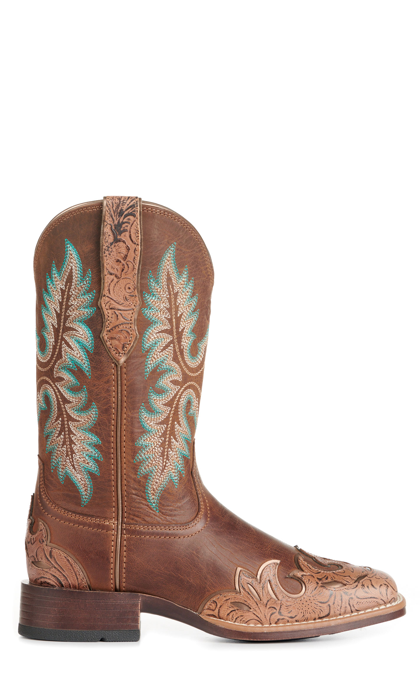 Ariat Women's Bryce Canyon Sassy Brown Bantamweight Wide Square Toe Cowboy Boot  - Image 1