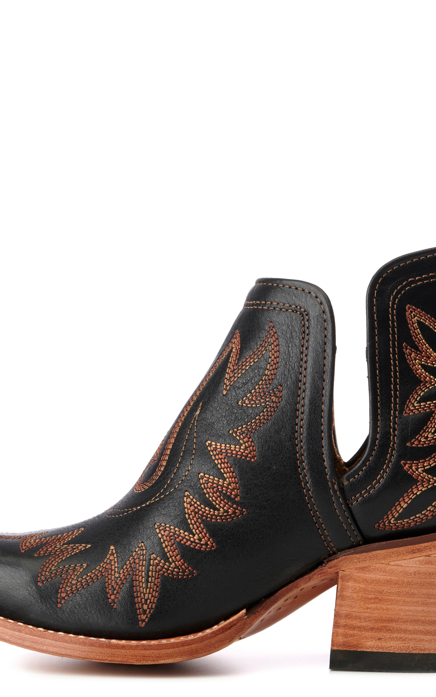 Ariat Women's Dixon Black Snip Toe Cowboy Booties - Image 1