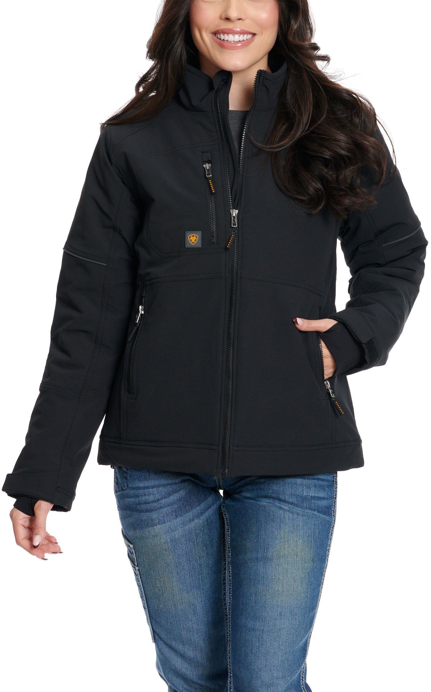 Ariat Rebar Women's Black DriTek Durastretch Insulated Jacket - Plus Sizes - Image 1