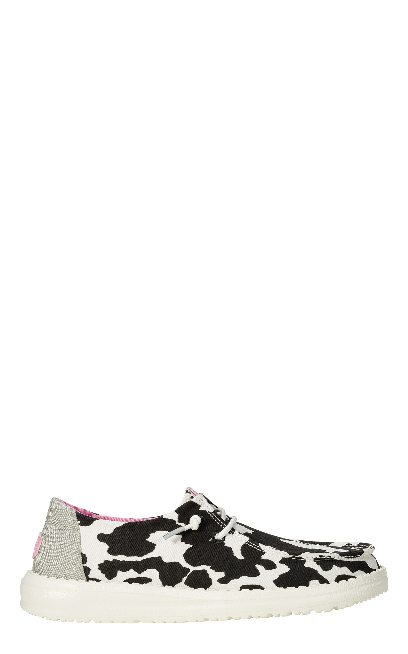 Hey Dude Women’s Wendy Cowgirl Sparkle Black, White and Pink Casual Shoes - Image 1
