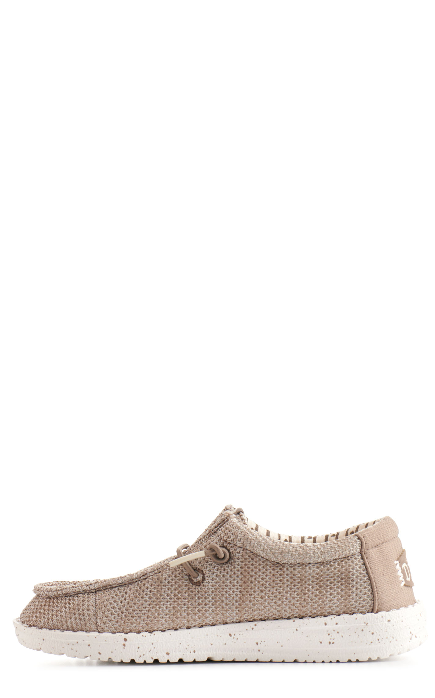 Hey Dude Kids' Wally Stretch Sox Tan Moc Toe Casual Shoes - Image 1