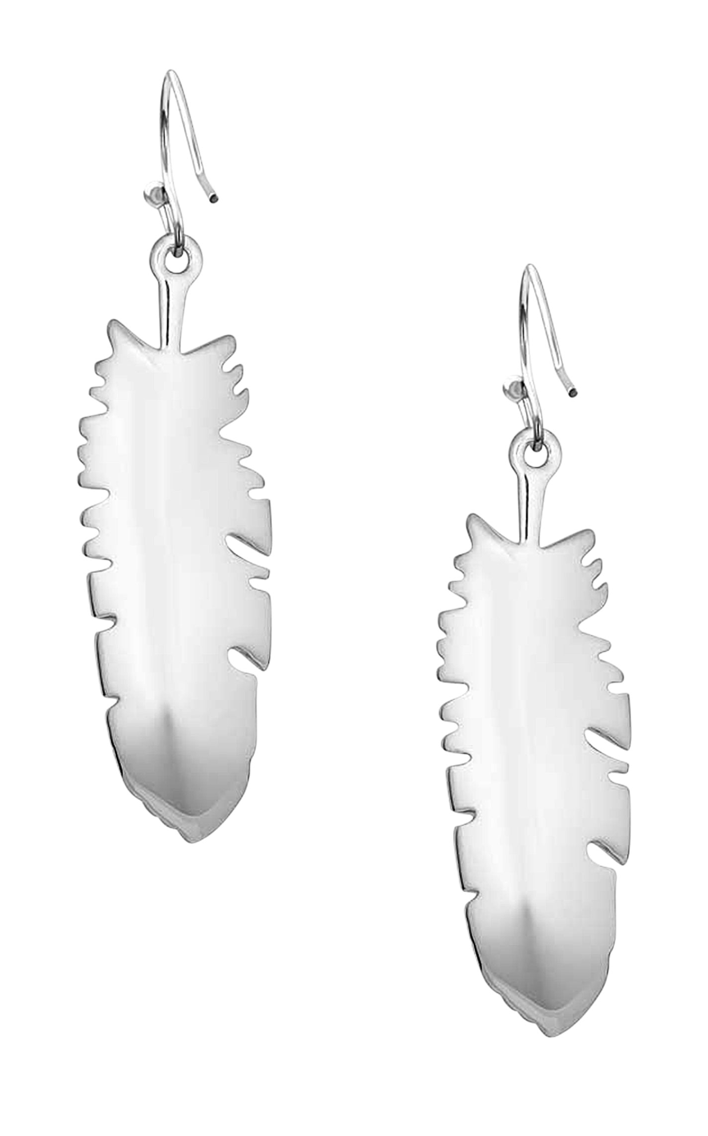 Montana Silversmiths Shimmering Feather Earrings - Image 1