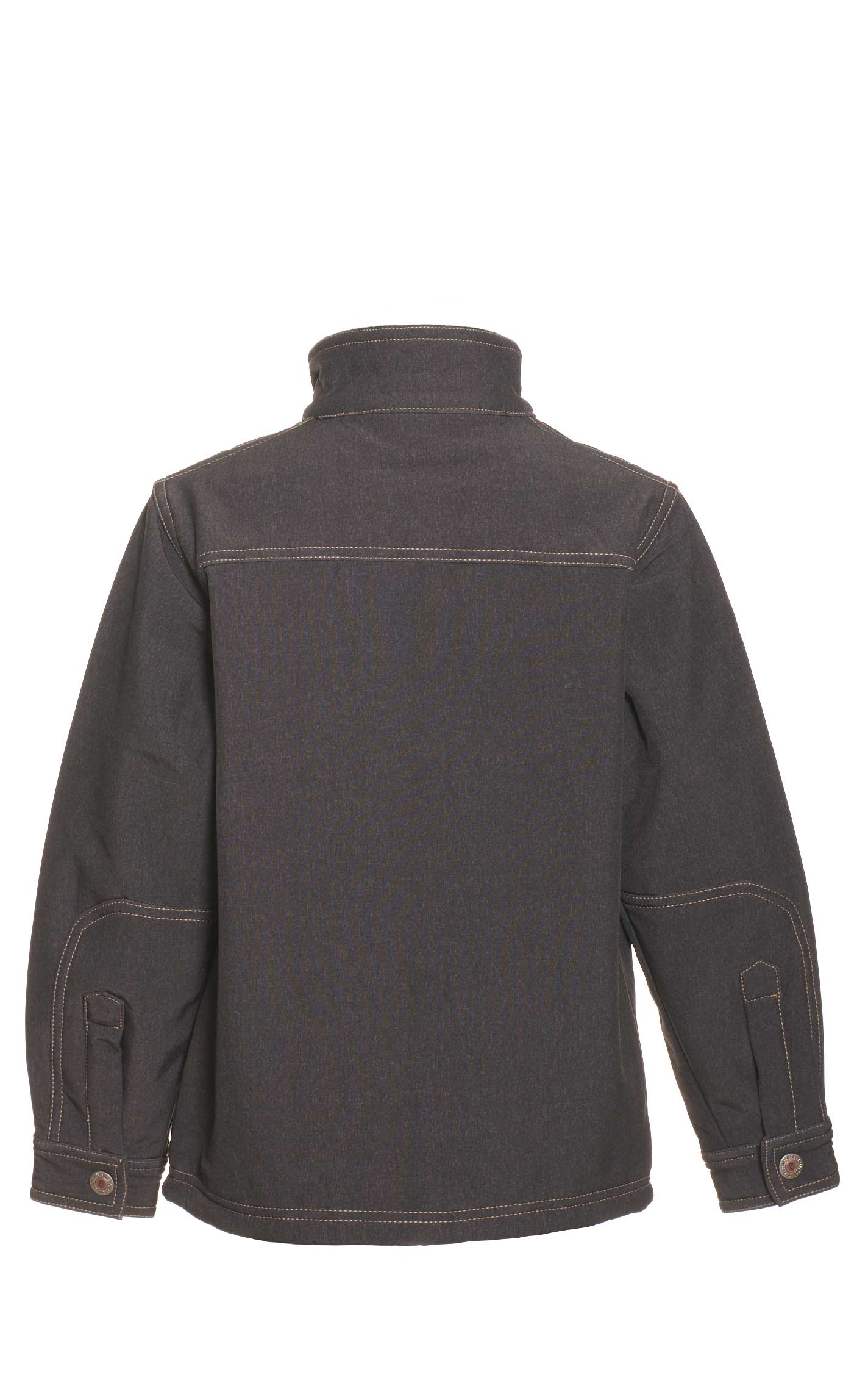 Rafter C Boy's Gray Long Sleeve Soft Shell Zippered Jacket - Image 1