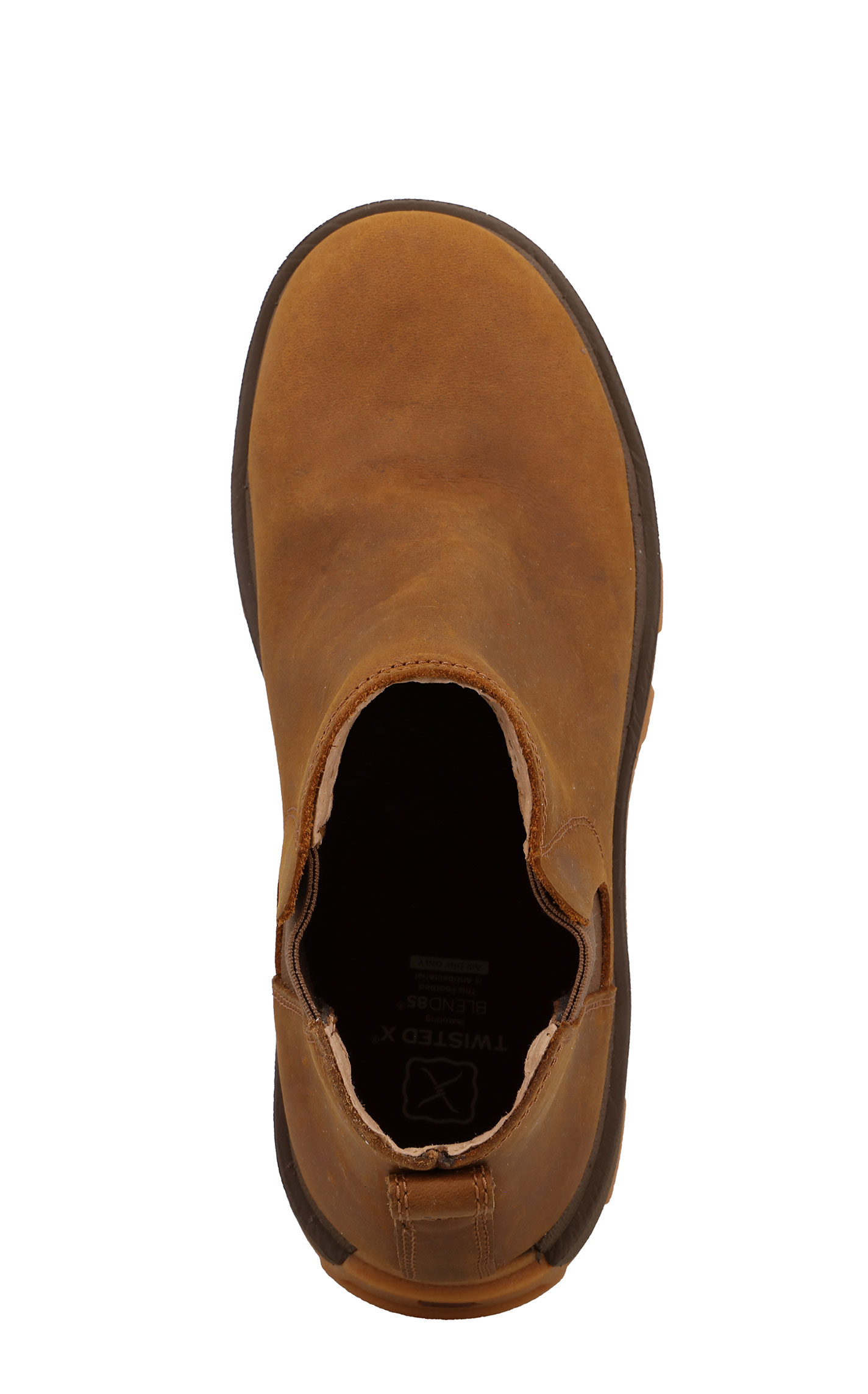 Twisted X Women's Pecan UltraLite X Round Toe Chelsea Work Boot - Image 1