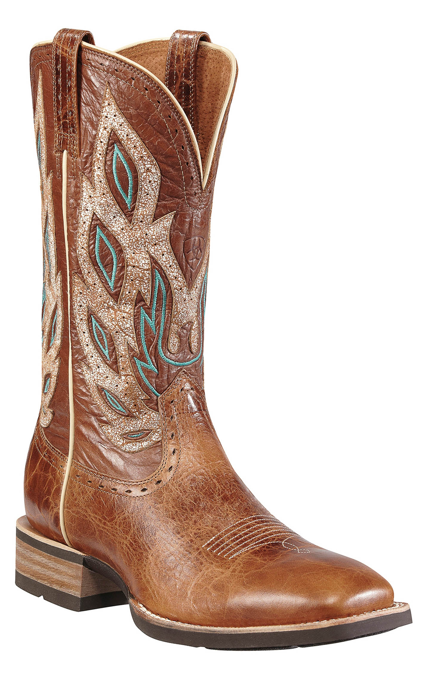Ariat Men's Nighthawk Beasty Brown Square Toe Cowboy Boots - Image 1