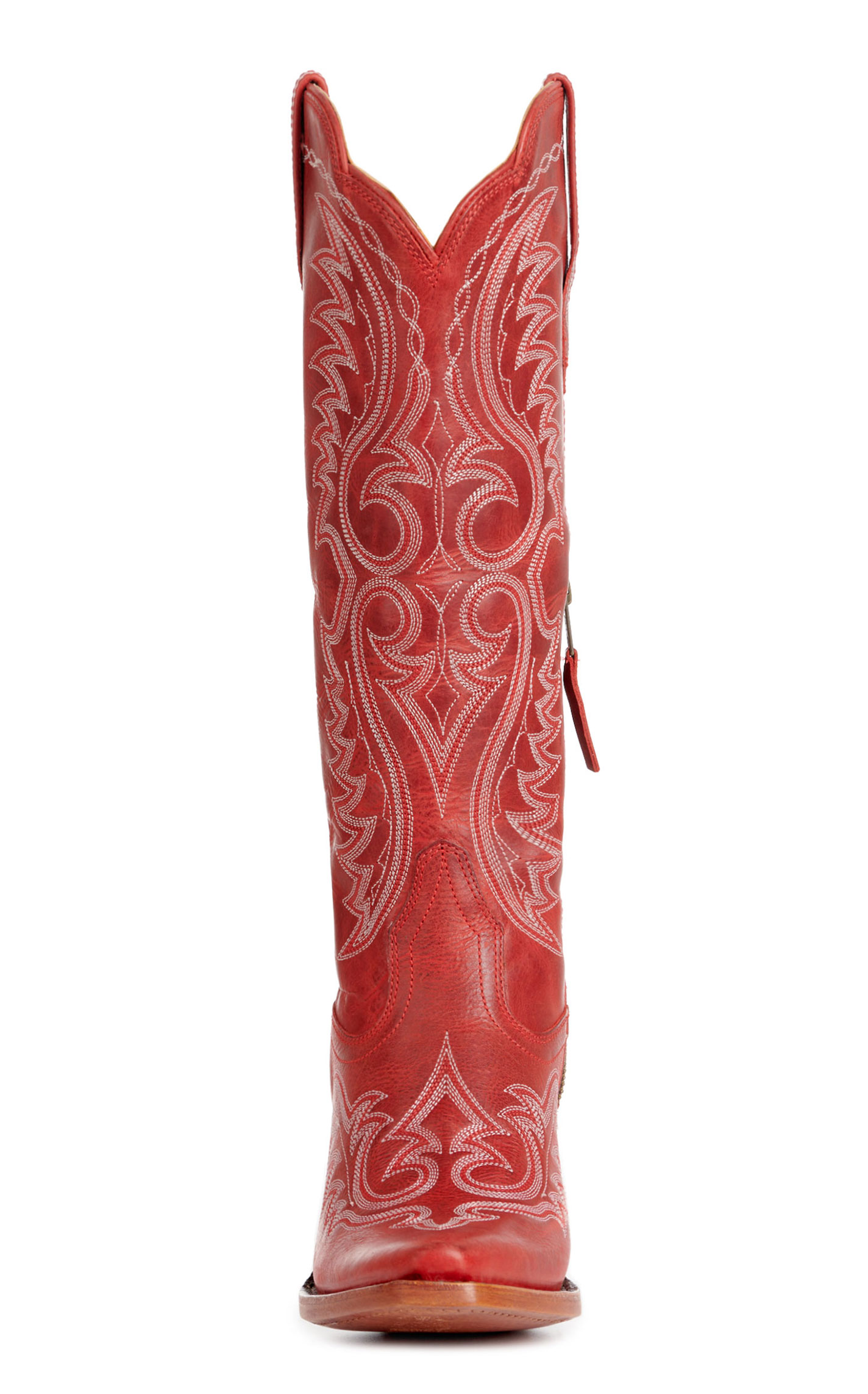 Durango Women's Crush Crimson Red Snip Toe Tall Cowboy Boots - Image 1