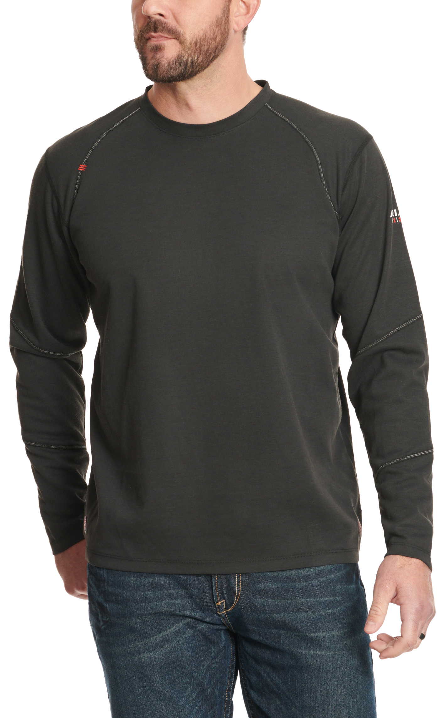 Ariat Men's FR Base Layer Black T-Shirt - Image 2