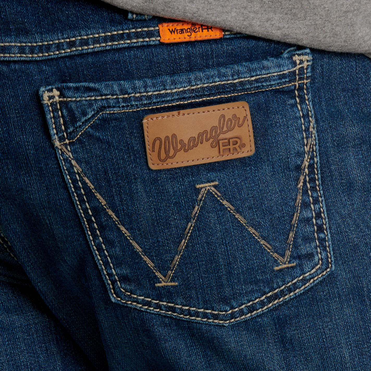 Wrangler Men’s FR Retro Dark Wash Slim Fit Boot Cut Jeans - Image 1