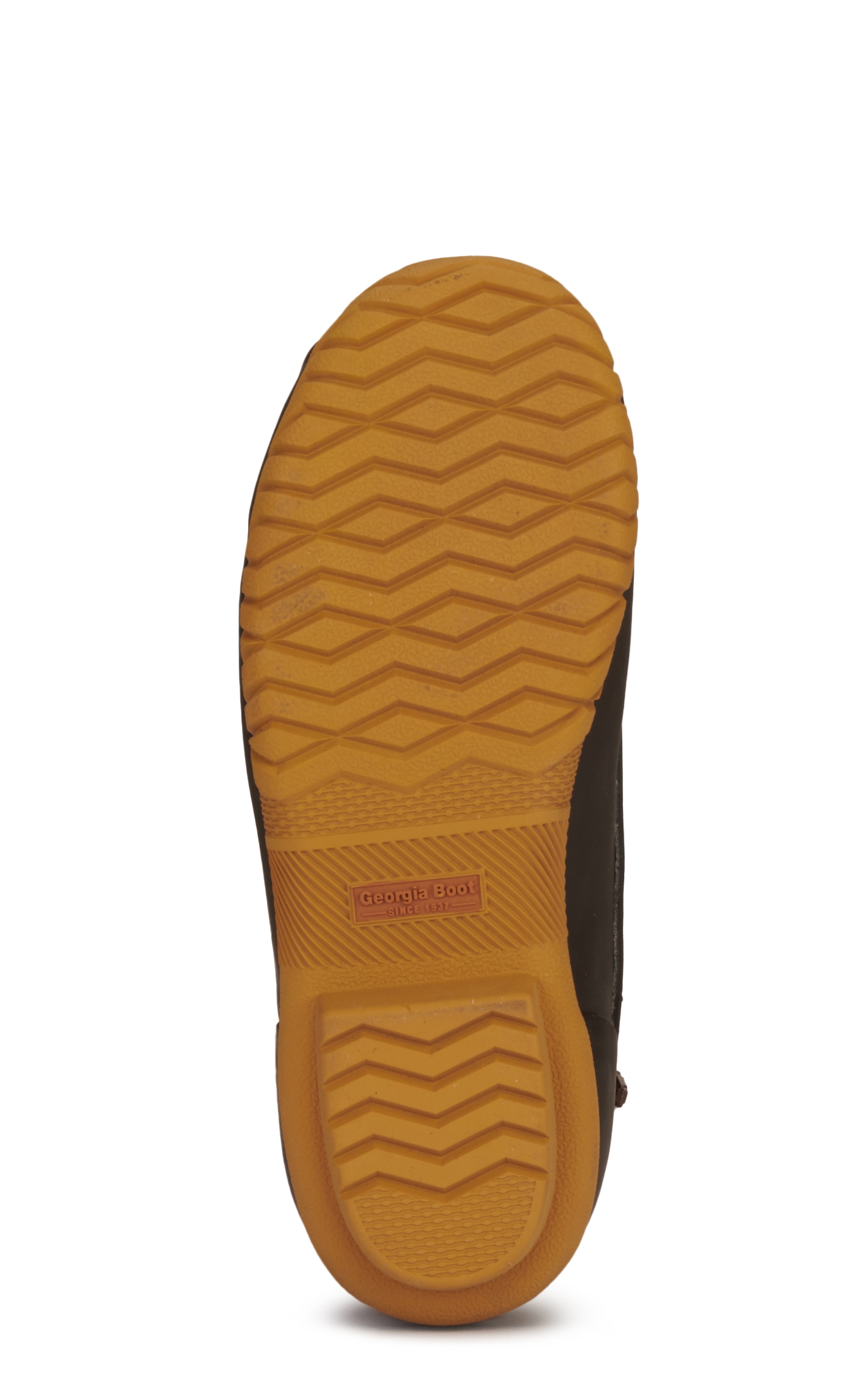 Georgia Kids' Marshland Chocolate Brown and Tan Round Toe Lace Up Duck Boots - Image 1