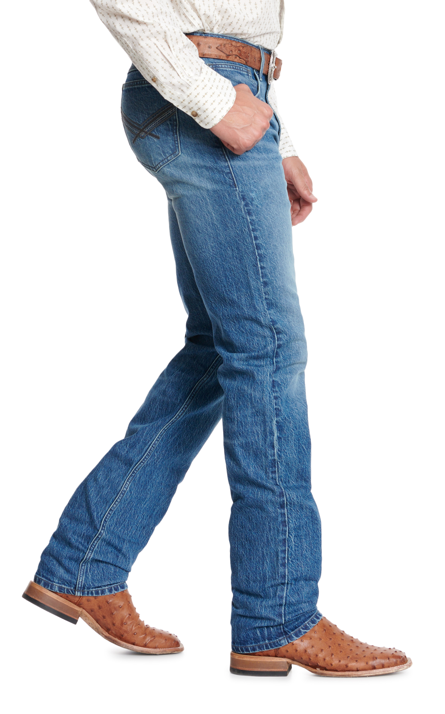 Wrangler 20X Men's 44 Warren Medium Wash Slim Straight Leg Jean - Big & Tall Sizes - Image 1