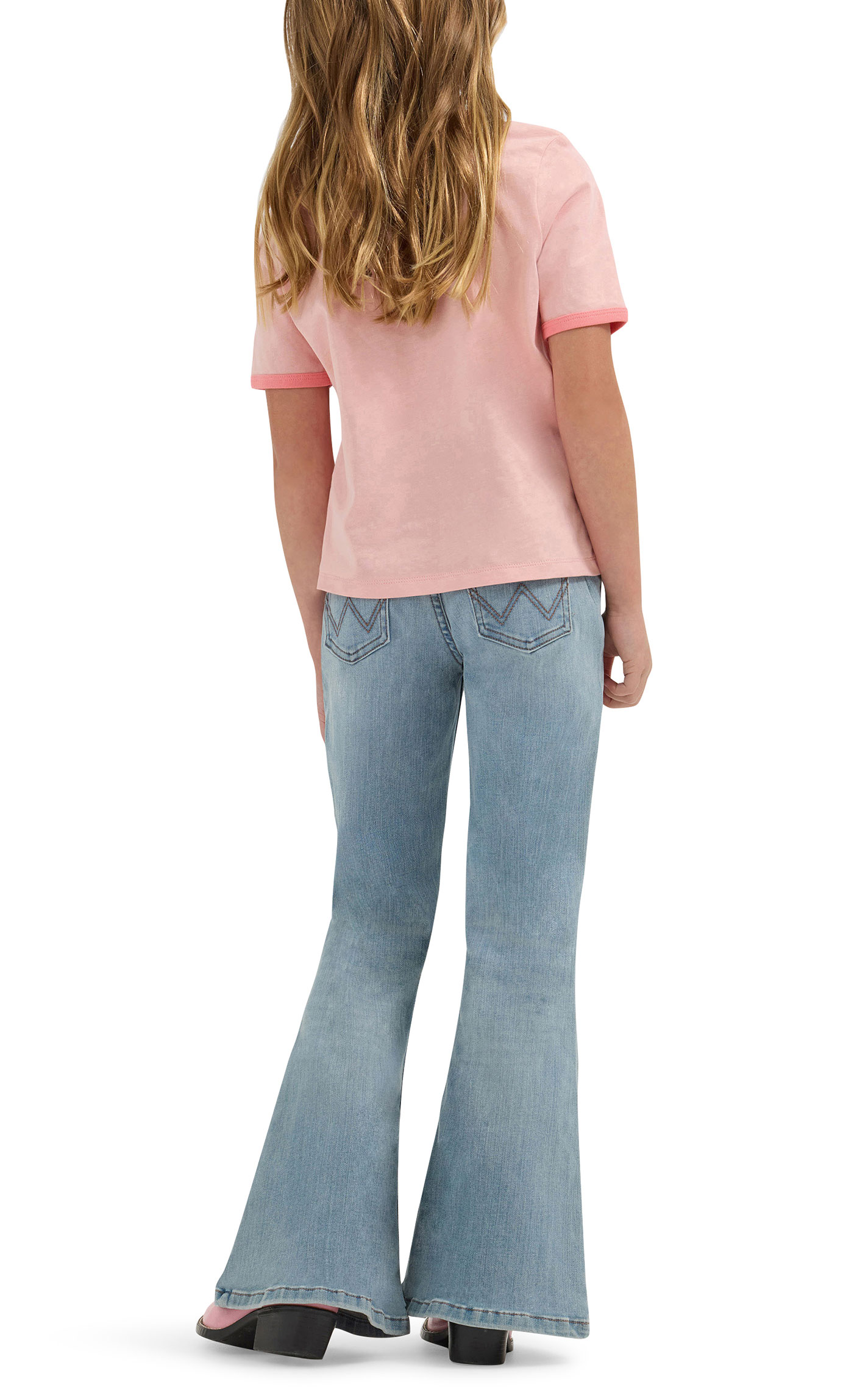 Wrangler & Lainey Wilson Girl's Ringer Graphic T-Shirt - Image 1