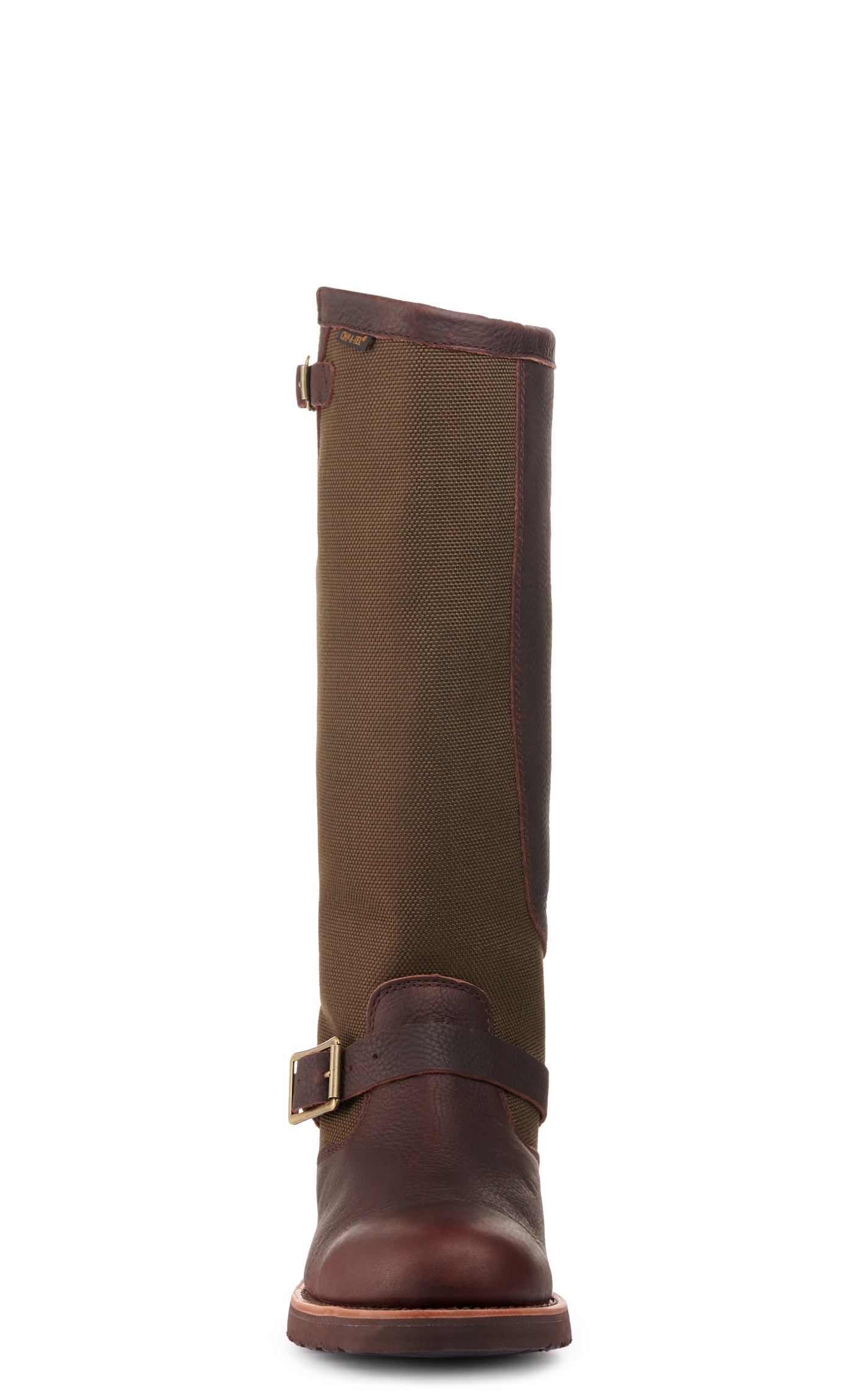 Chippewa Men's Brome Dark Brown and Green Waterproof Round Toe Snake Boot - Image 1