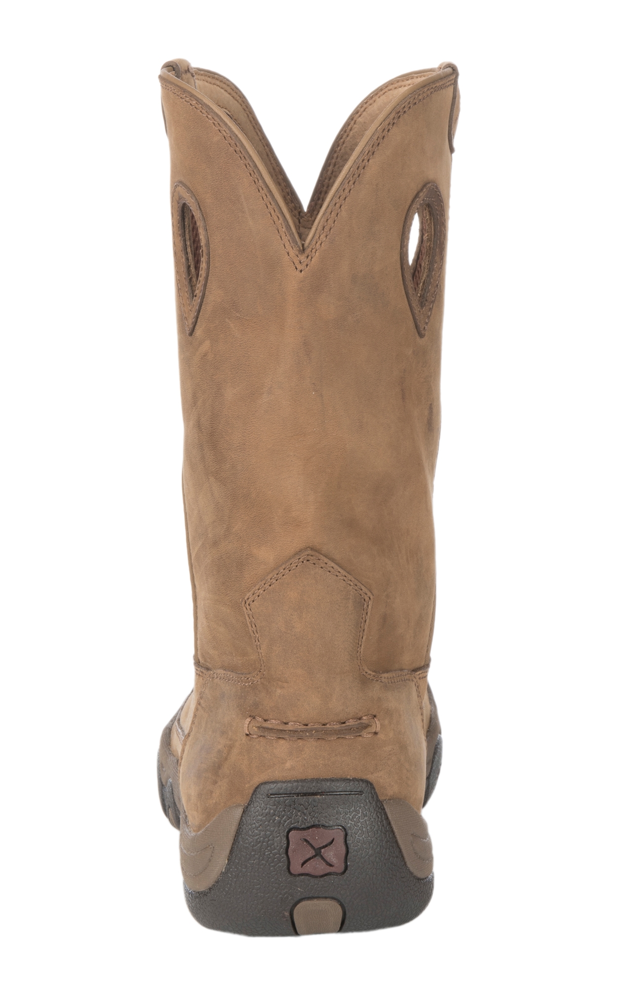 Twisted X Men's Distressed Saddle Tan Hiker Waterproof Round Toe Boots - Image 1