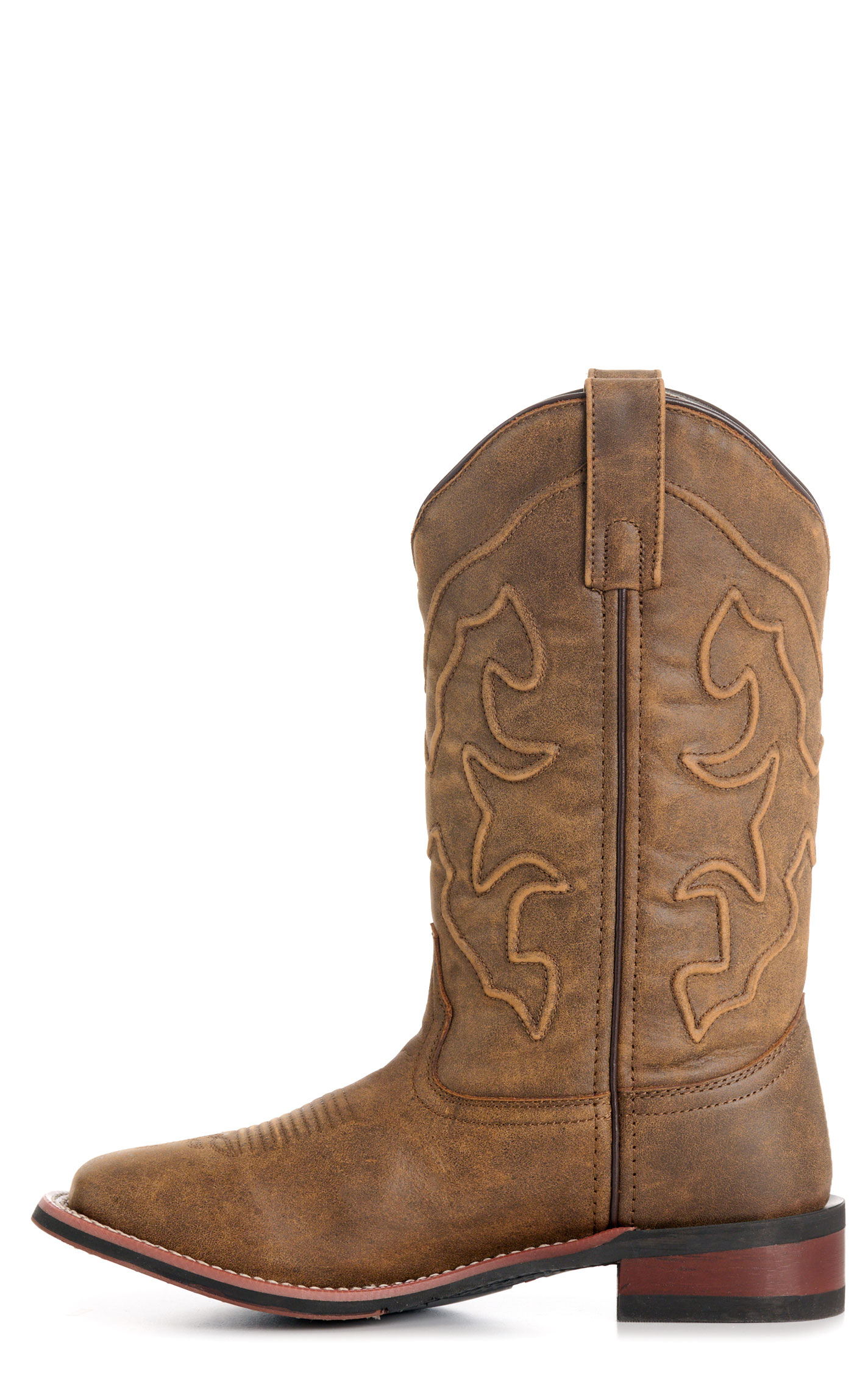 Laredo Women’s Megan Tan Stockman Broad Square Toe Cowboy Boots - Image 1