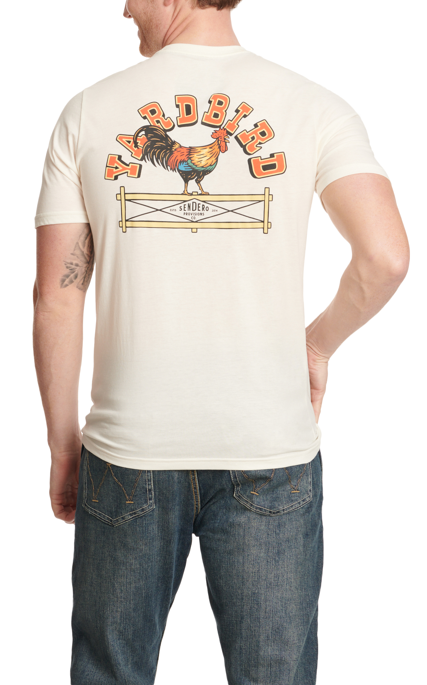 Sendero Provisions Co. Men's Bone YardBird Logo Graphic T-Shirt - Image 1