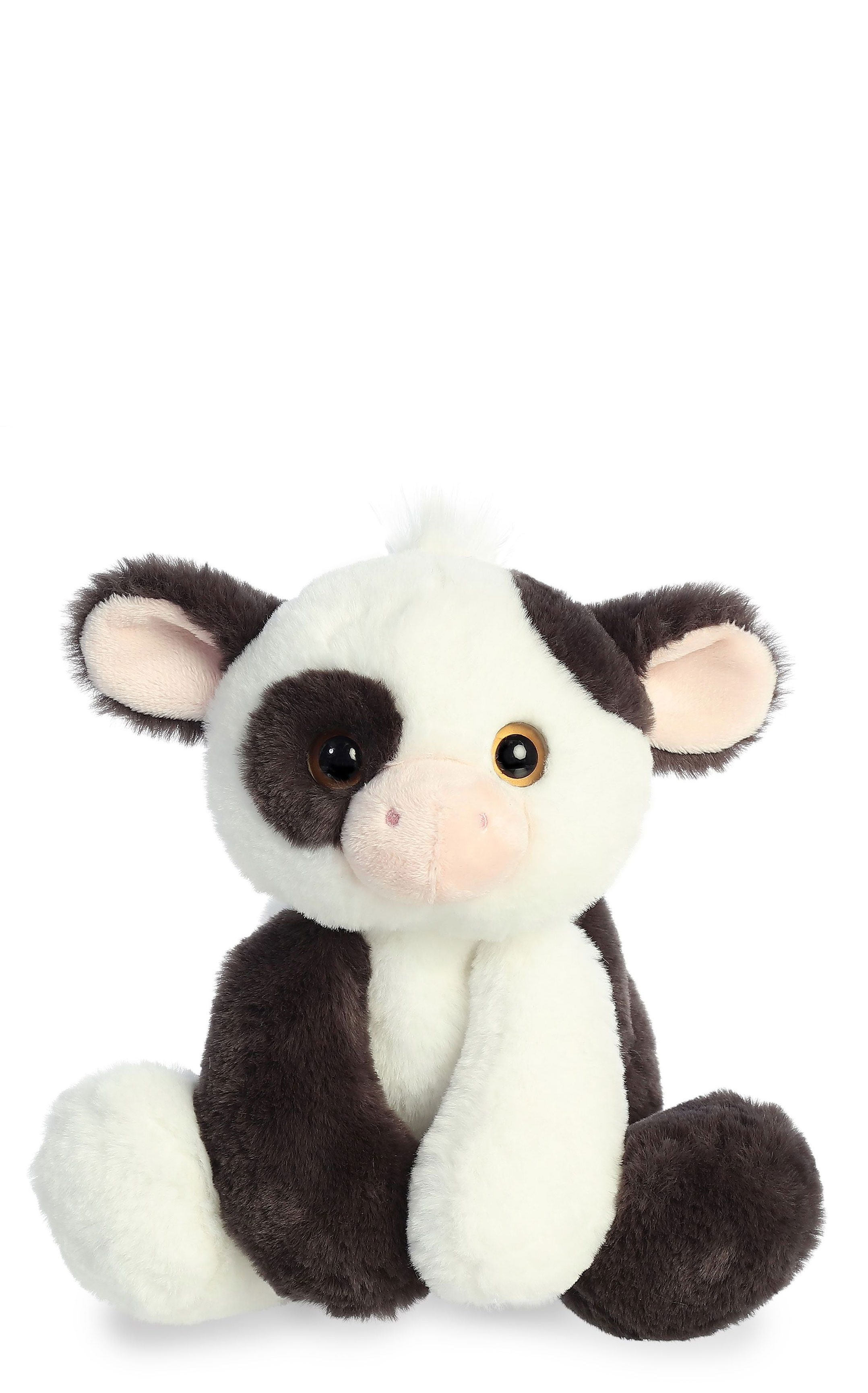 Aurora Flopsies Black & White Bessie Cow Stuffed Animal - Image 2