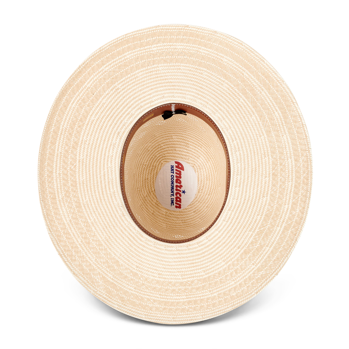 American Hat Two Tone Diamond Vent Open Crown Straw Cowboy Hat - Image 1