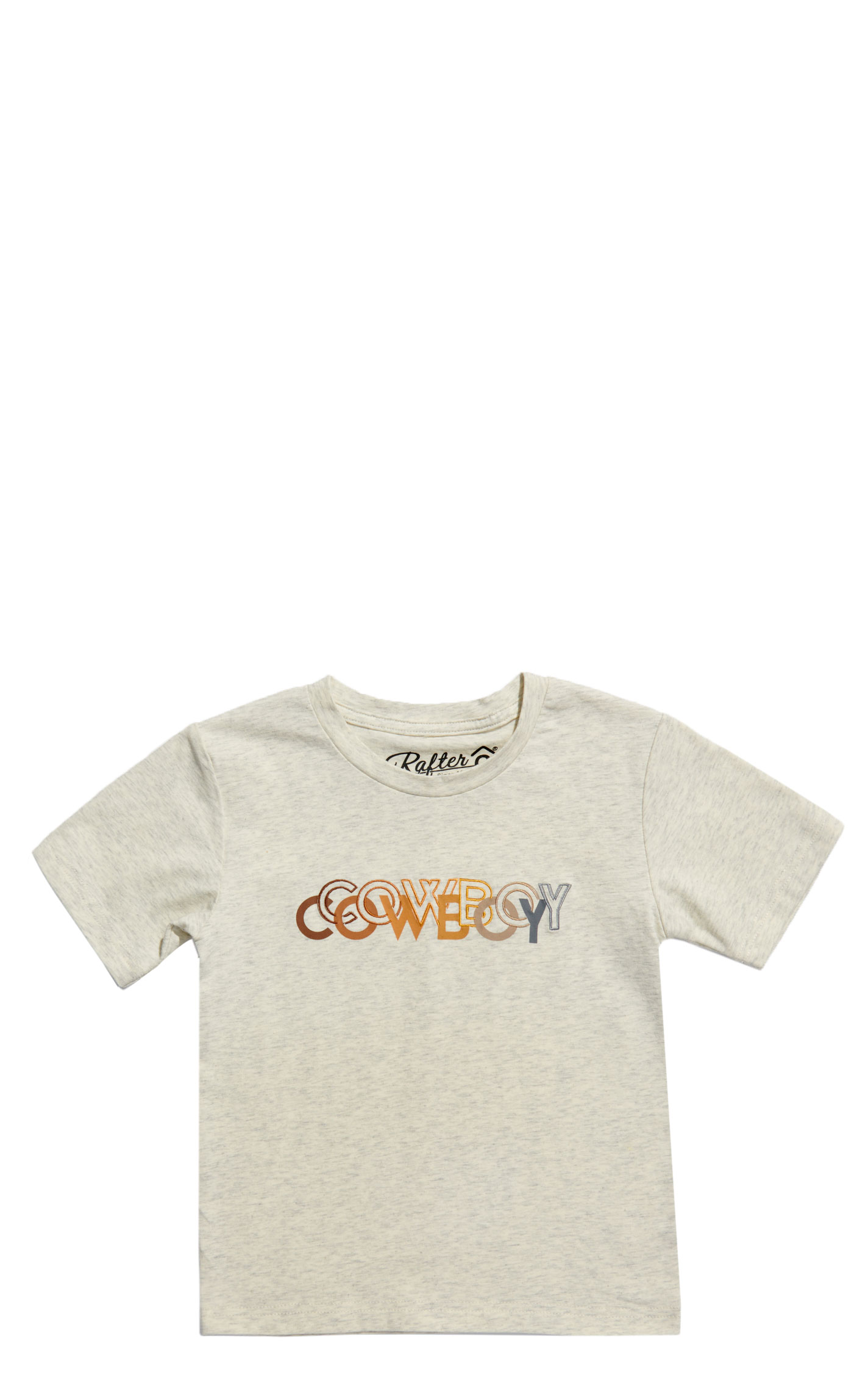 Rafter C Toddler Boy's Gray Cowboys Embroidered T-Shirt - Image 1