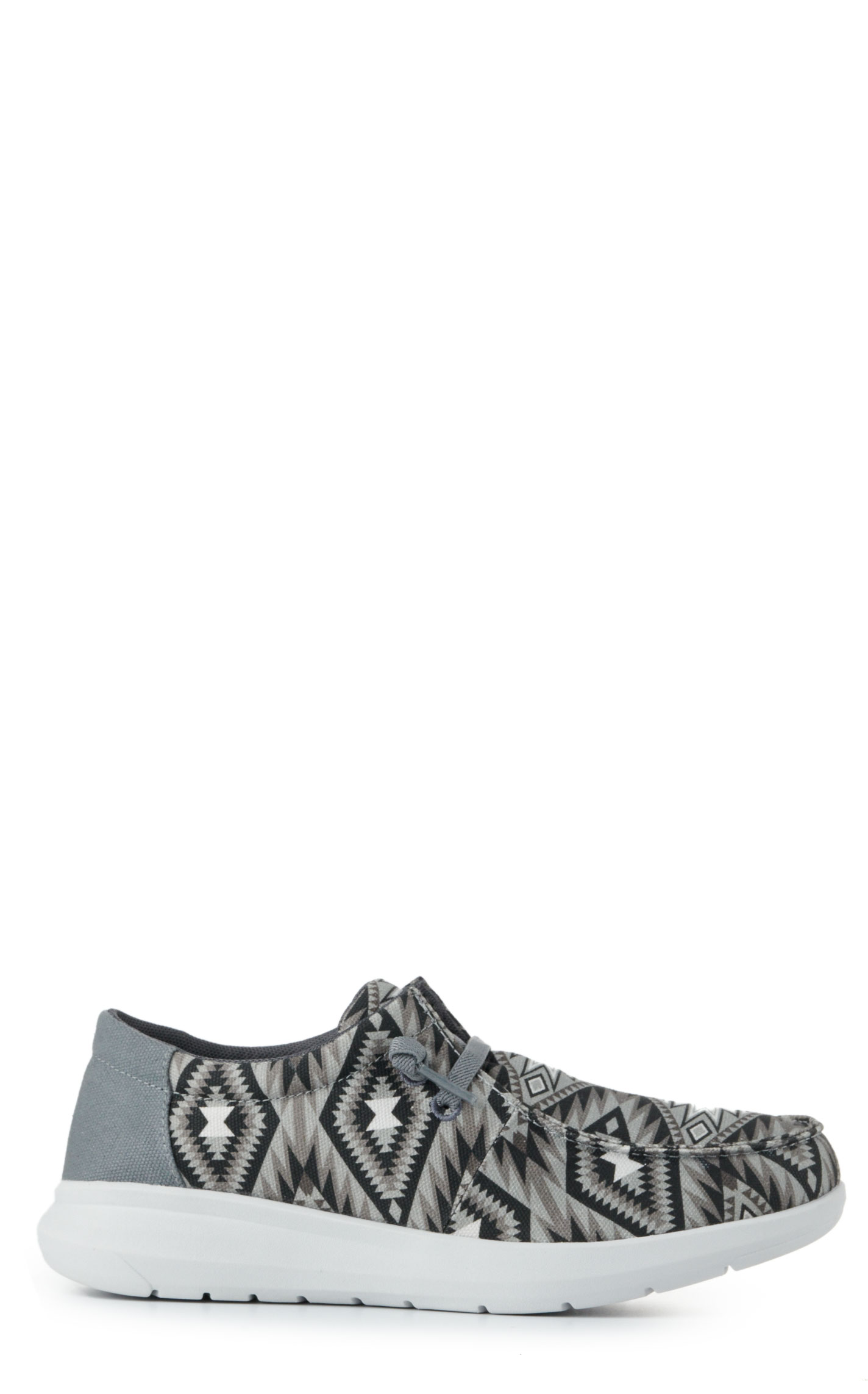 Ariat Men's Hilo Gray Aztec Print Moc Toe Lace Up Casual Shoe - Image 1