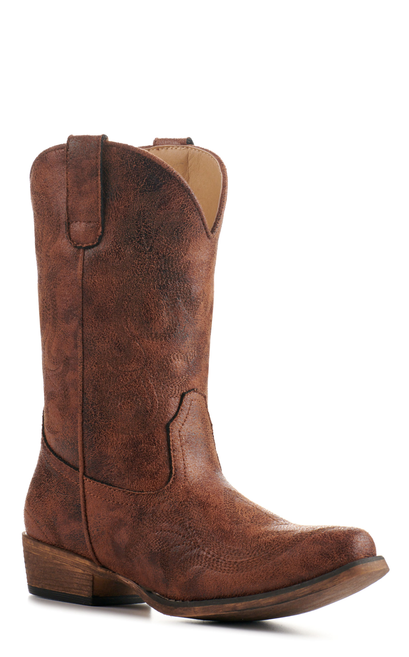 Roper Kids' Brown Snip Toe Cowboy Boots - Image 1