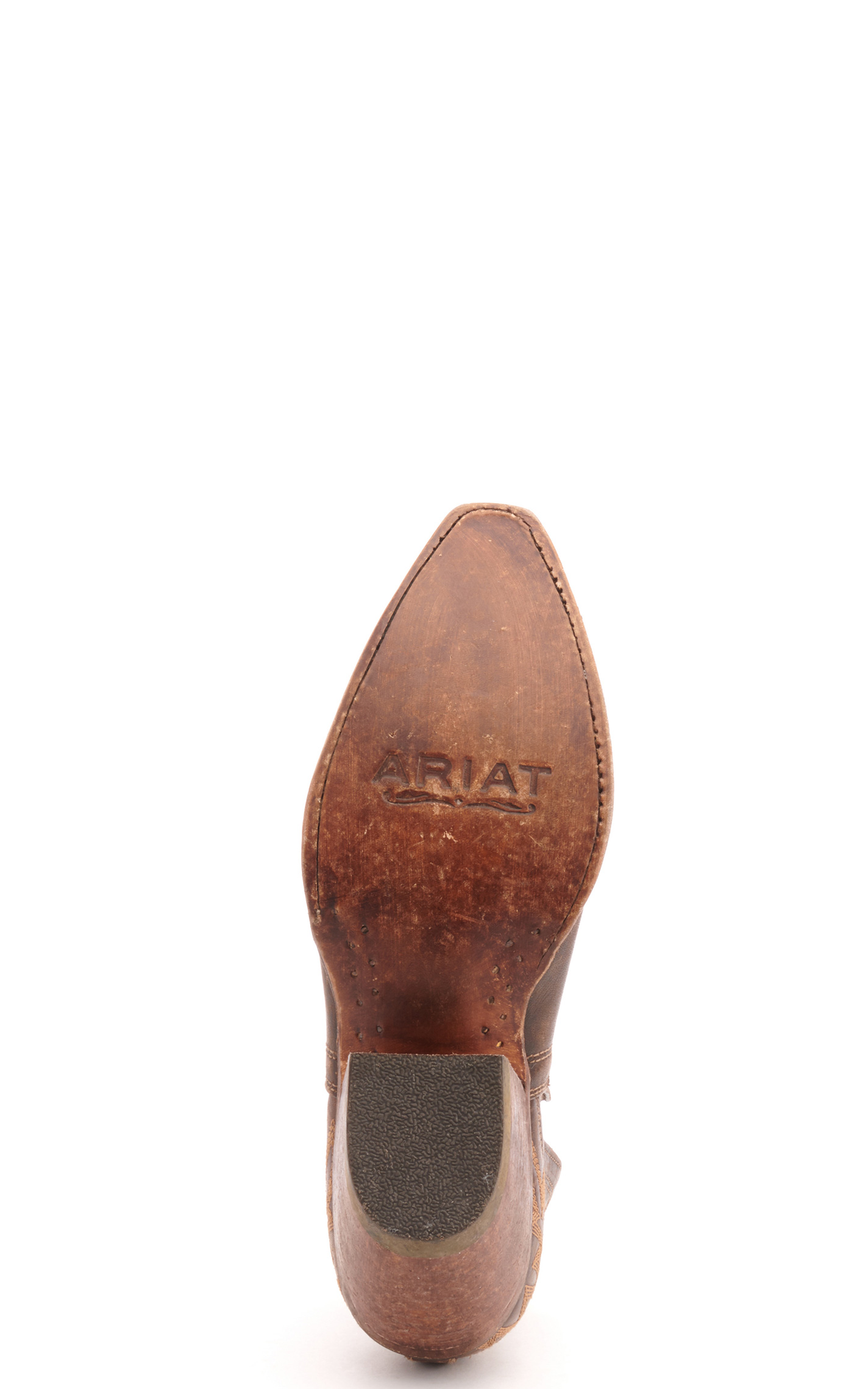 Ariat Women's Dixon Distressed Brown Snip Toe Cowboy Booties - Image 1