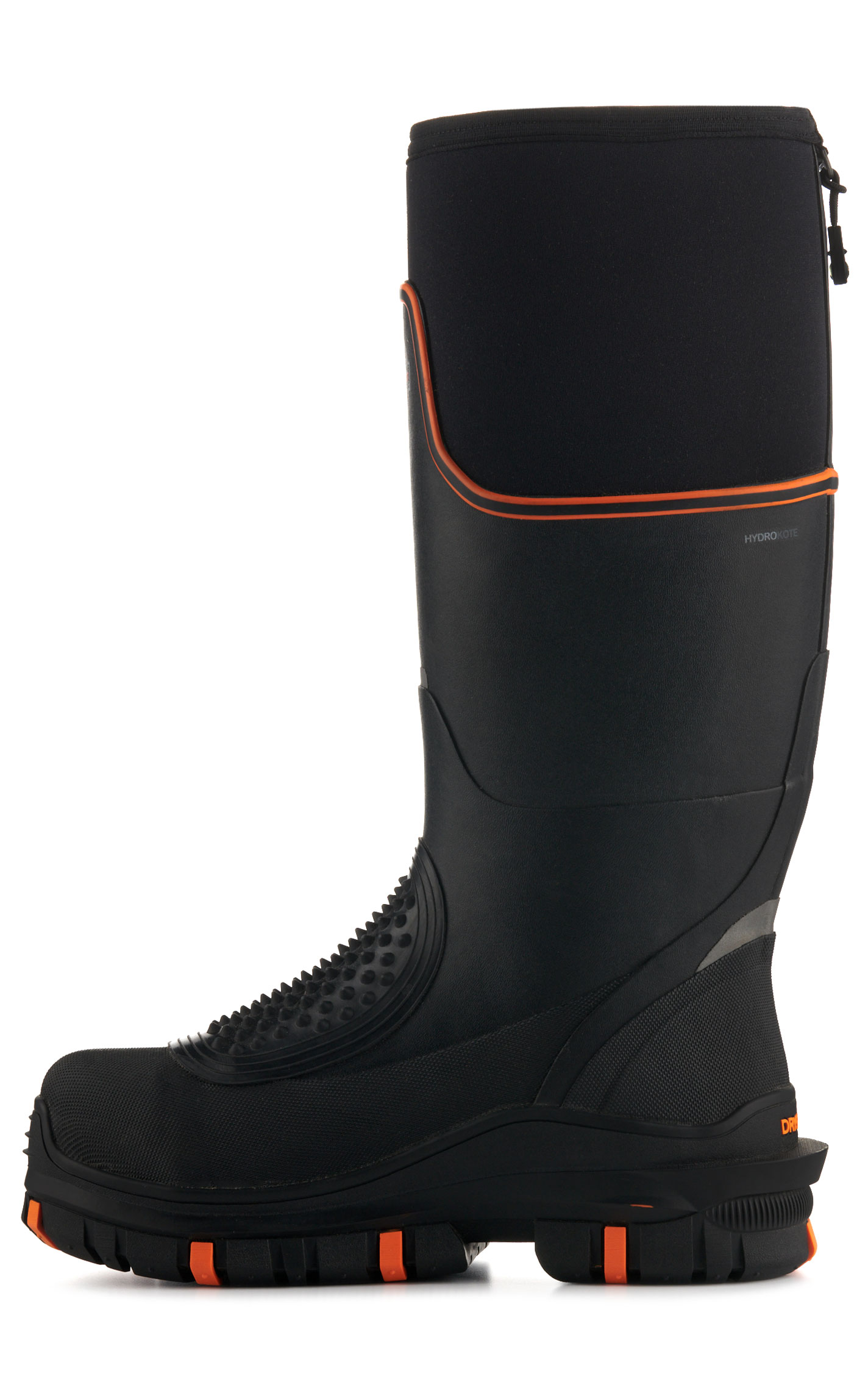 Dryshod Men's Megatar Black Waterproof Met Guard Round Steel Toe Rubber Work Boot - Image 1