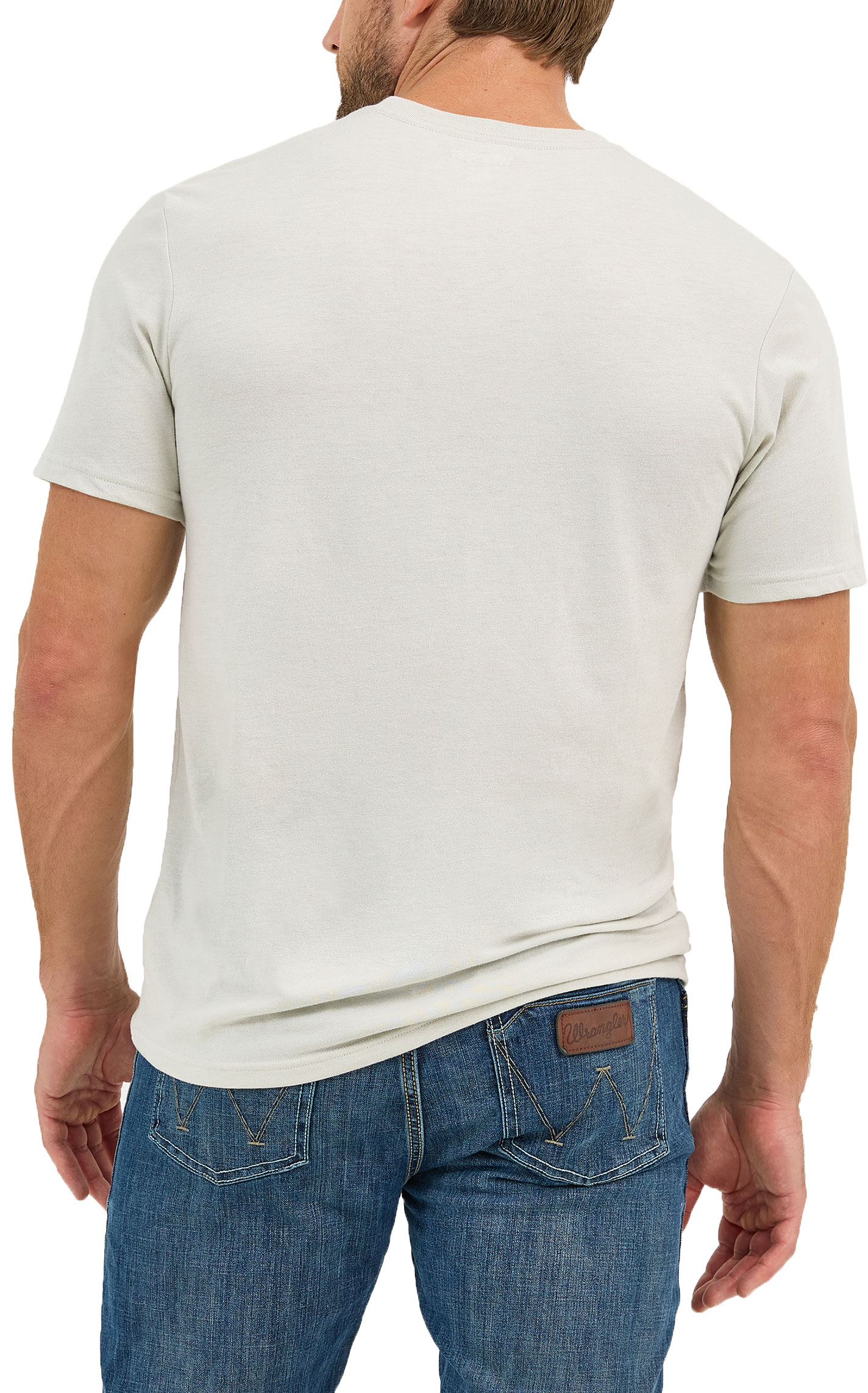 Wrangler Men's Bone Desert Rider Logo Graphic T-Shirt - Image 1