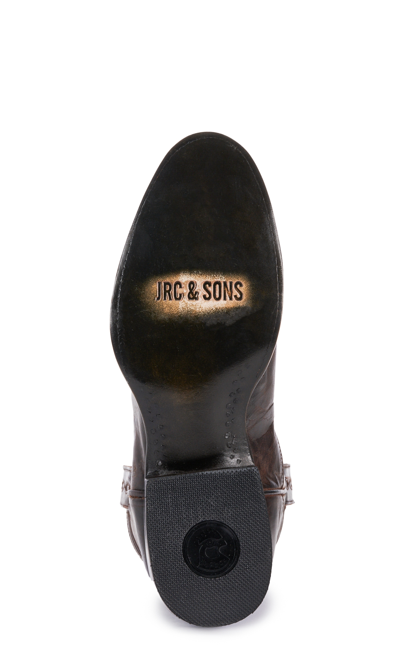 JRC & Sons Men's Todd Mad Dog Goat Leather Round Toe Roper Boot in Chocolate Brown - Image 1