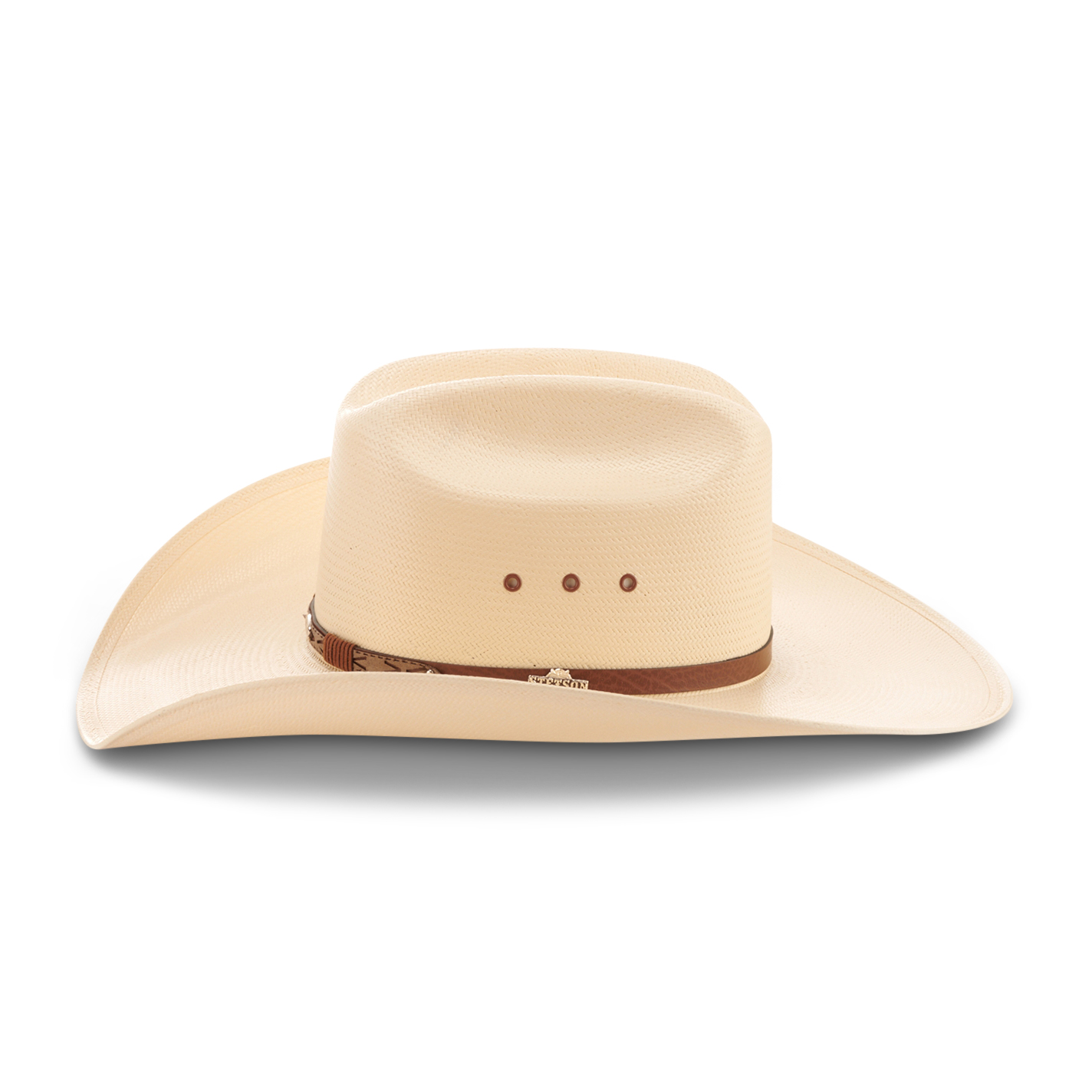 Stetson 10X Ivory Rodeo Vent Straw Cowboy Hat - Image 1