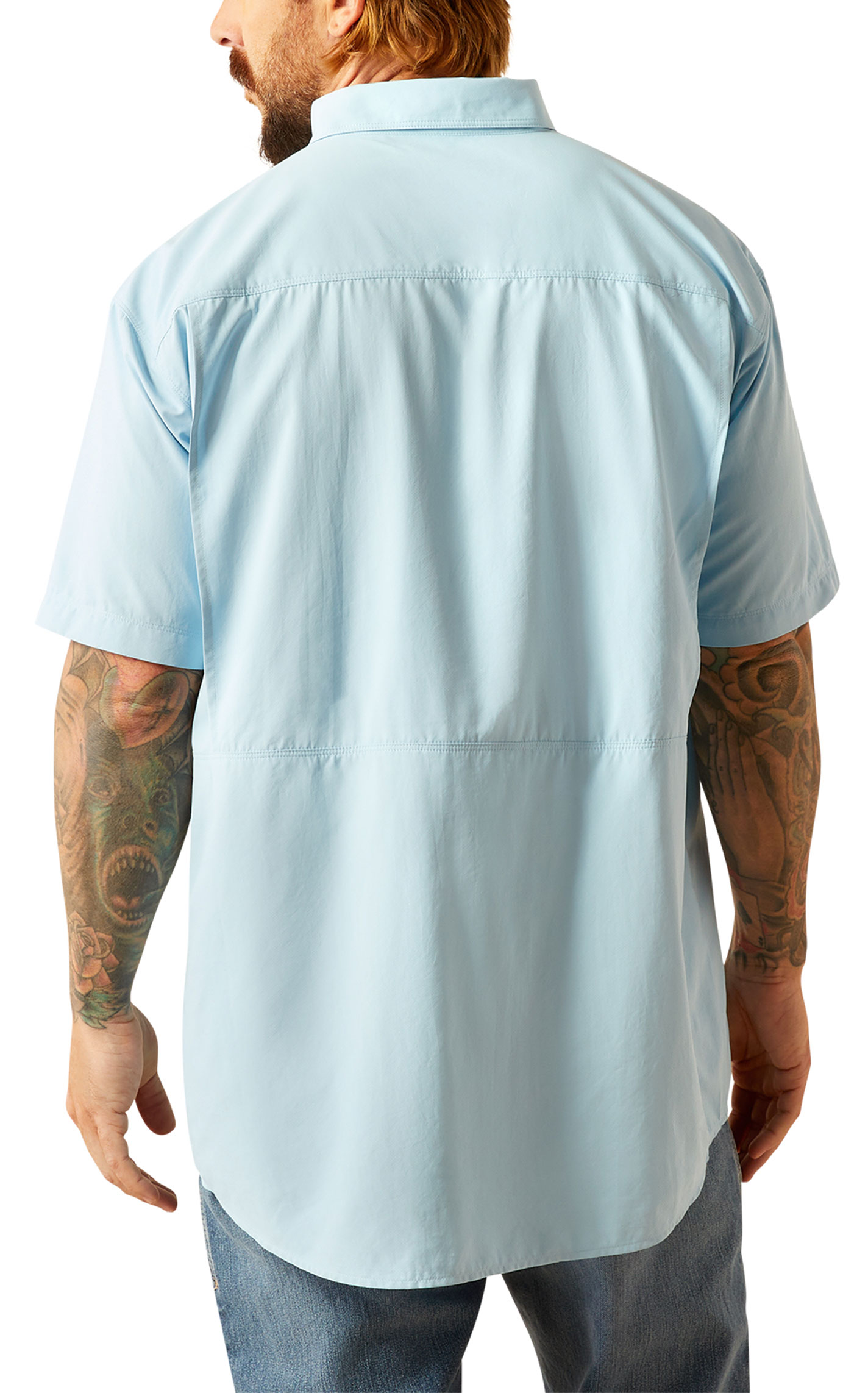 Ariat Men's VentTEK Outbound Sky Blue Shirt - Image 1