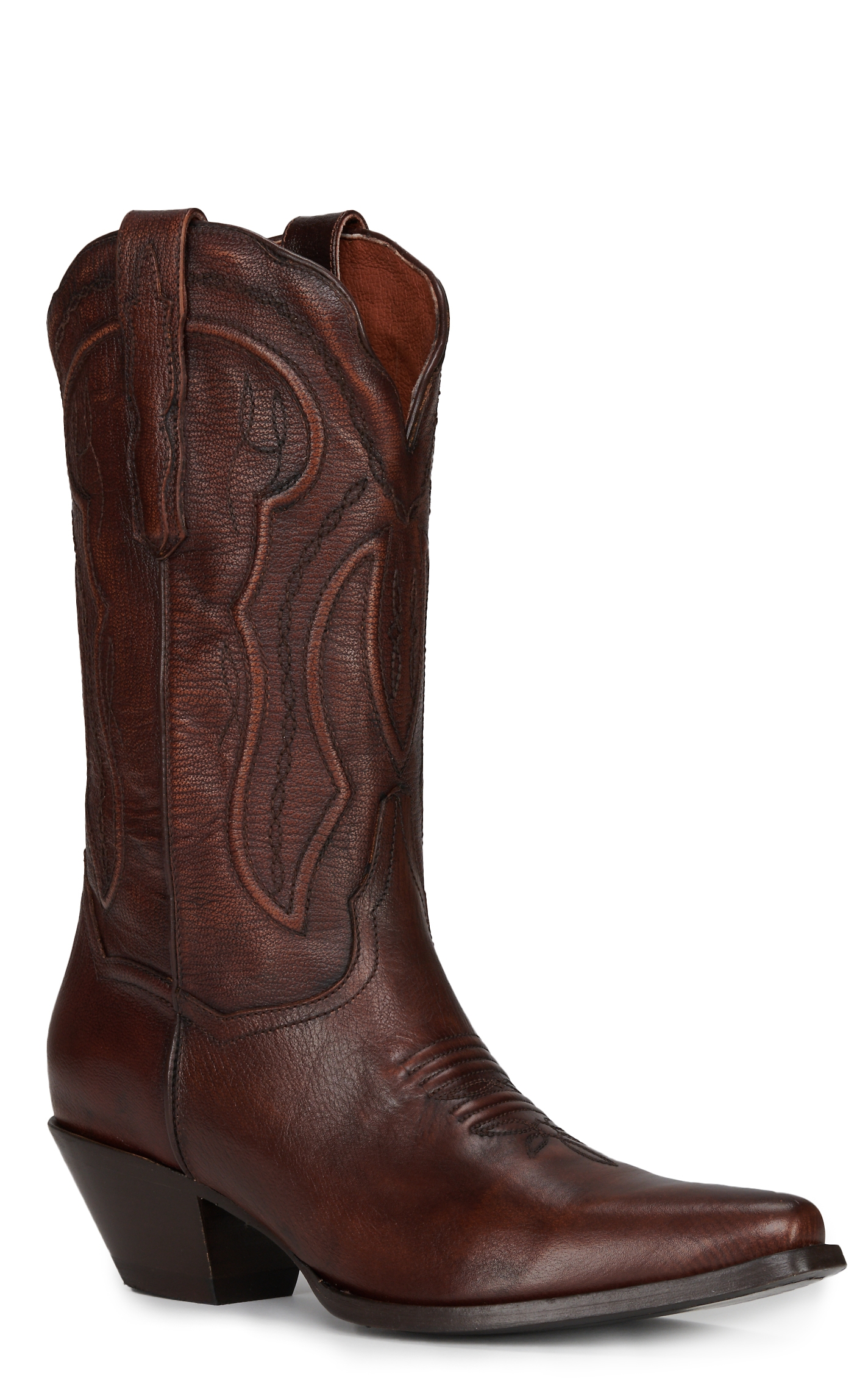 Dan Post Women's Mataya Antique Brown Corded Snip Toe Cowboy Boots - Image 1