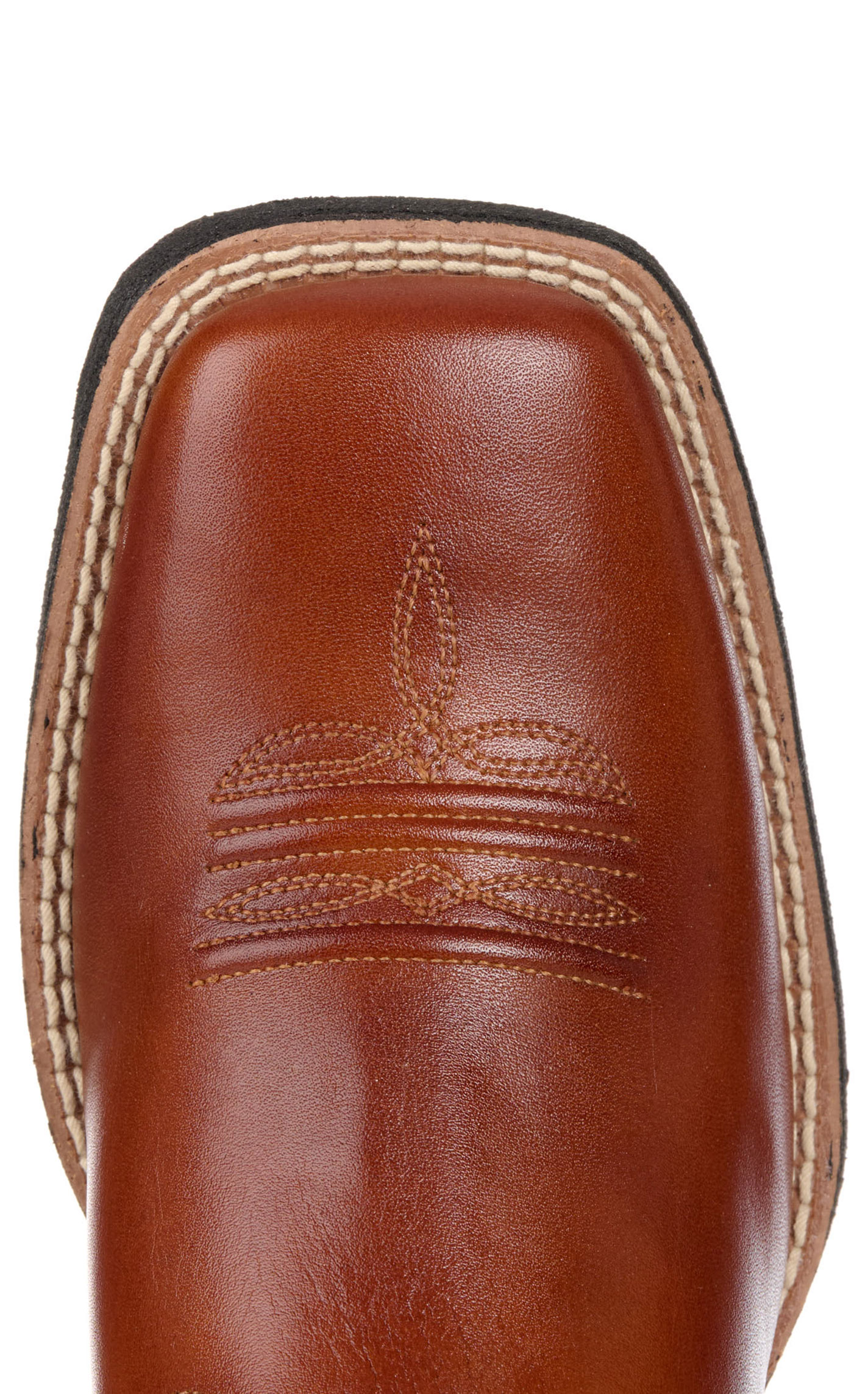 Ariat Women's Round Up Remuda Brown Wide Square Toe Cowboy Boots - Image 1
