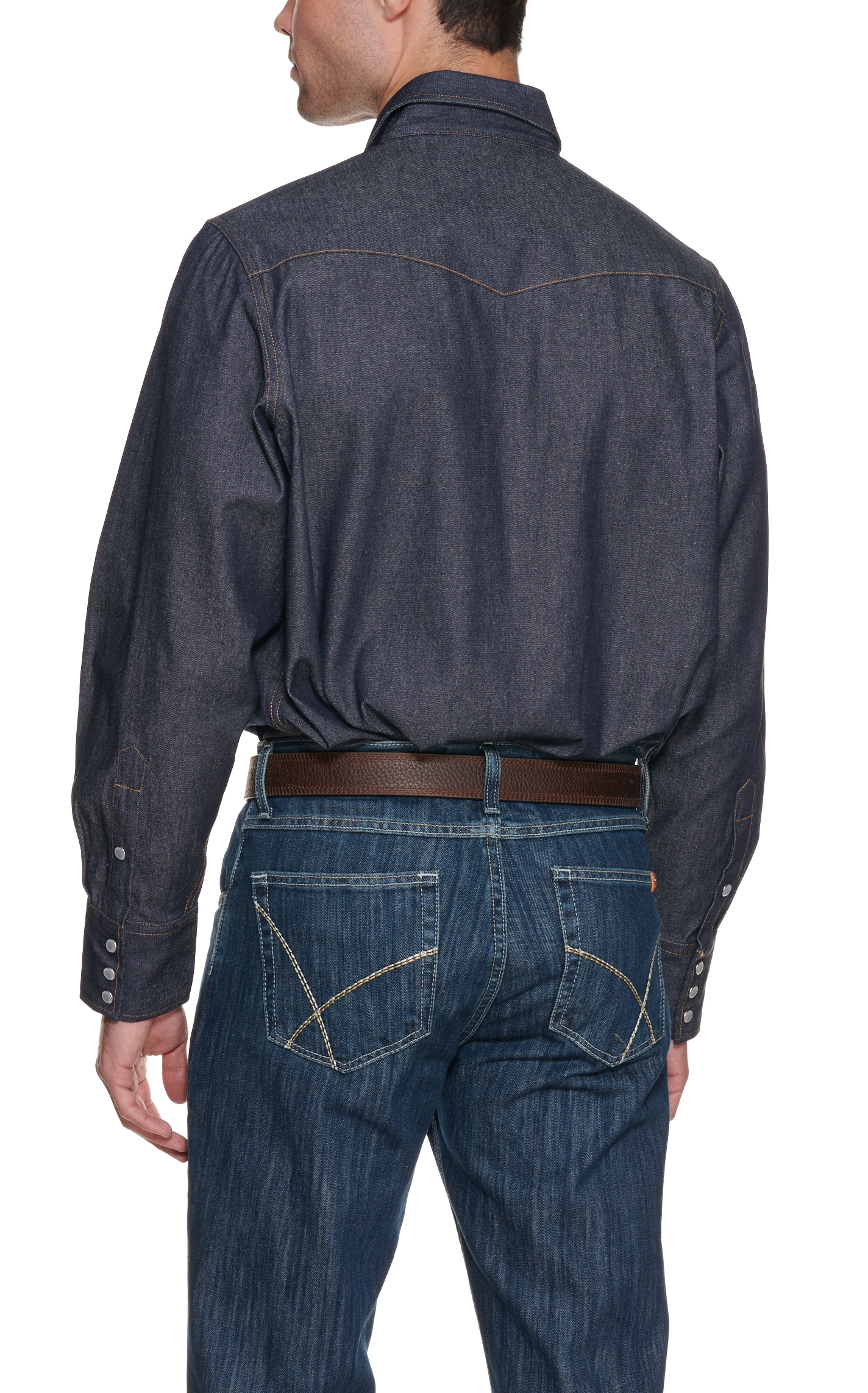 Cowboy Workwear  Denim Long Sleeve Work Shirt - Image 1