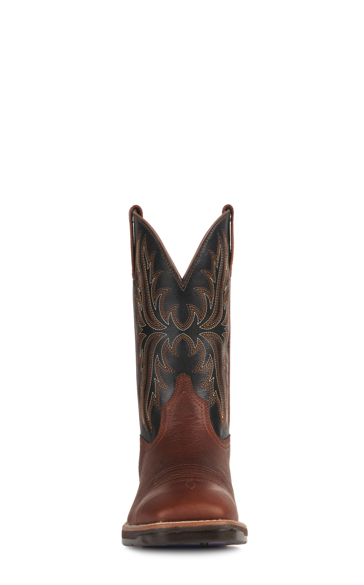 Ariat Men's Ridgeback Deepest Clay and Black Wide Square Toe Cowboy Boots - Image 1