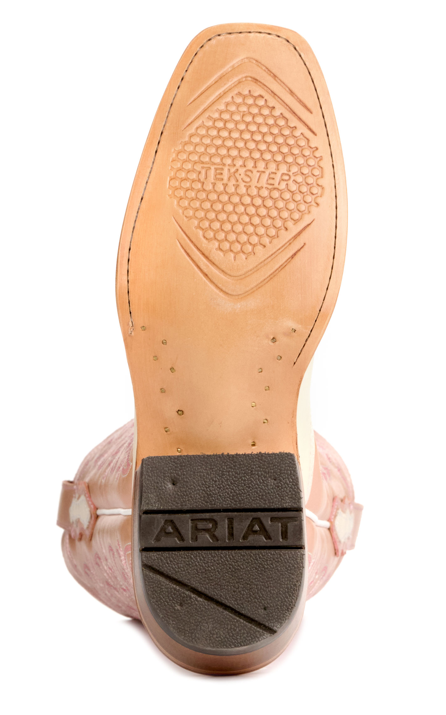 Ariat Women's Pearl & Pink Futurity Blanche TekStep French Toe Tall Cowgirl Boots - Image 1