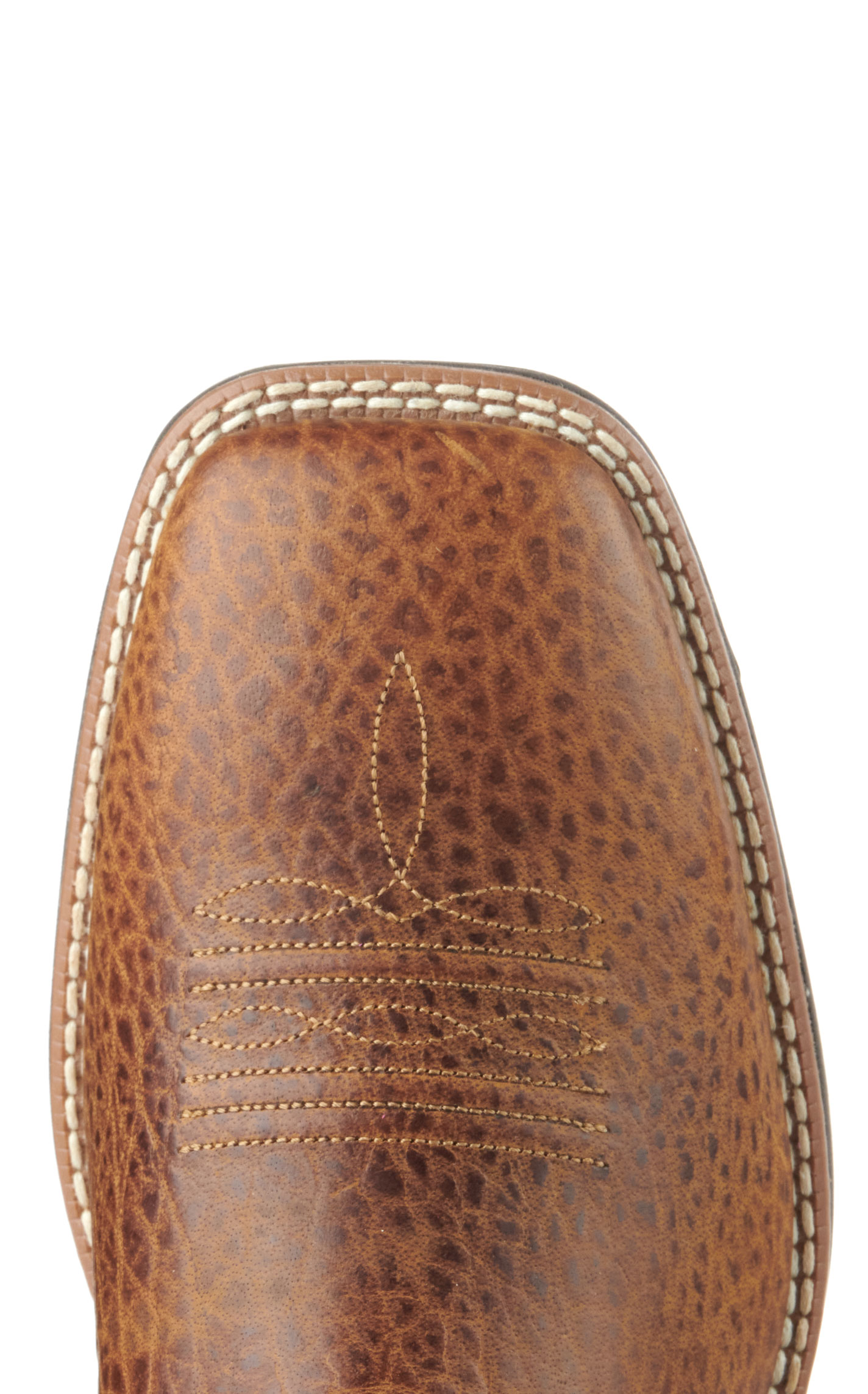 Ariat Men's Ridgeback Orange Rust and Tan Wide Square Toe Cowboy Boots - Image 1
